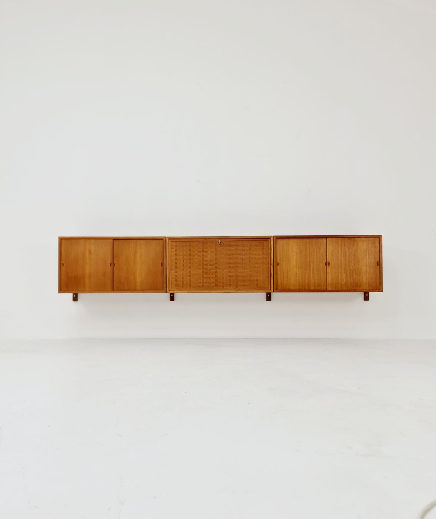 Mid century Danish Teak floating sideboard / 2 cabinets & record cabinet by Poul Cadovius for Royal, Denmark, 1960s