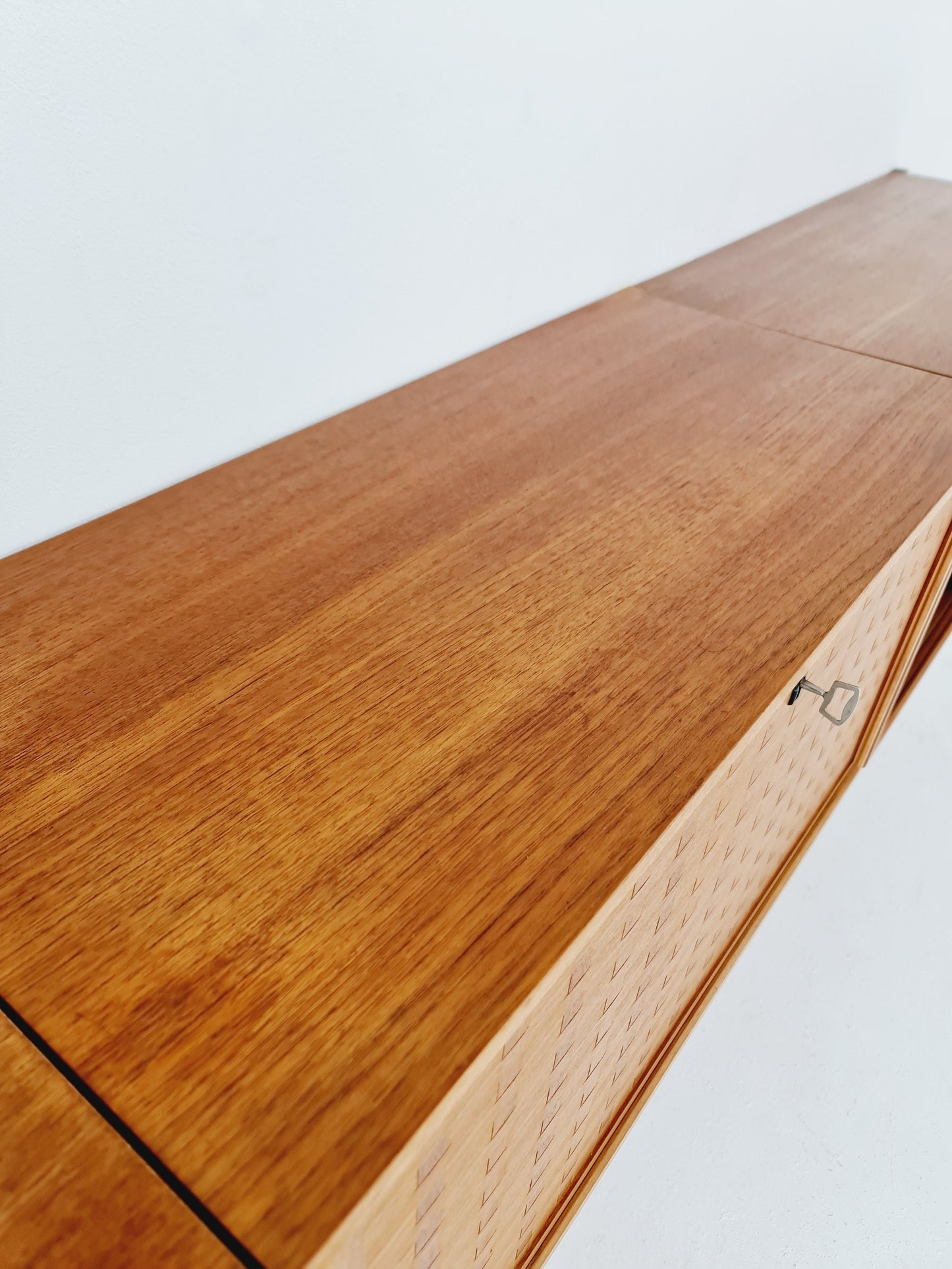 Mid century Danish Teak floating sideboard / 2 cabinets & record cabinet by Poul Cadovius for Royal, Denmark, 1960s