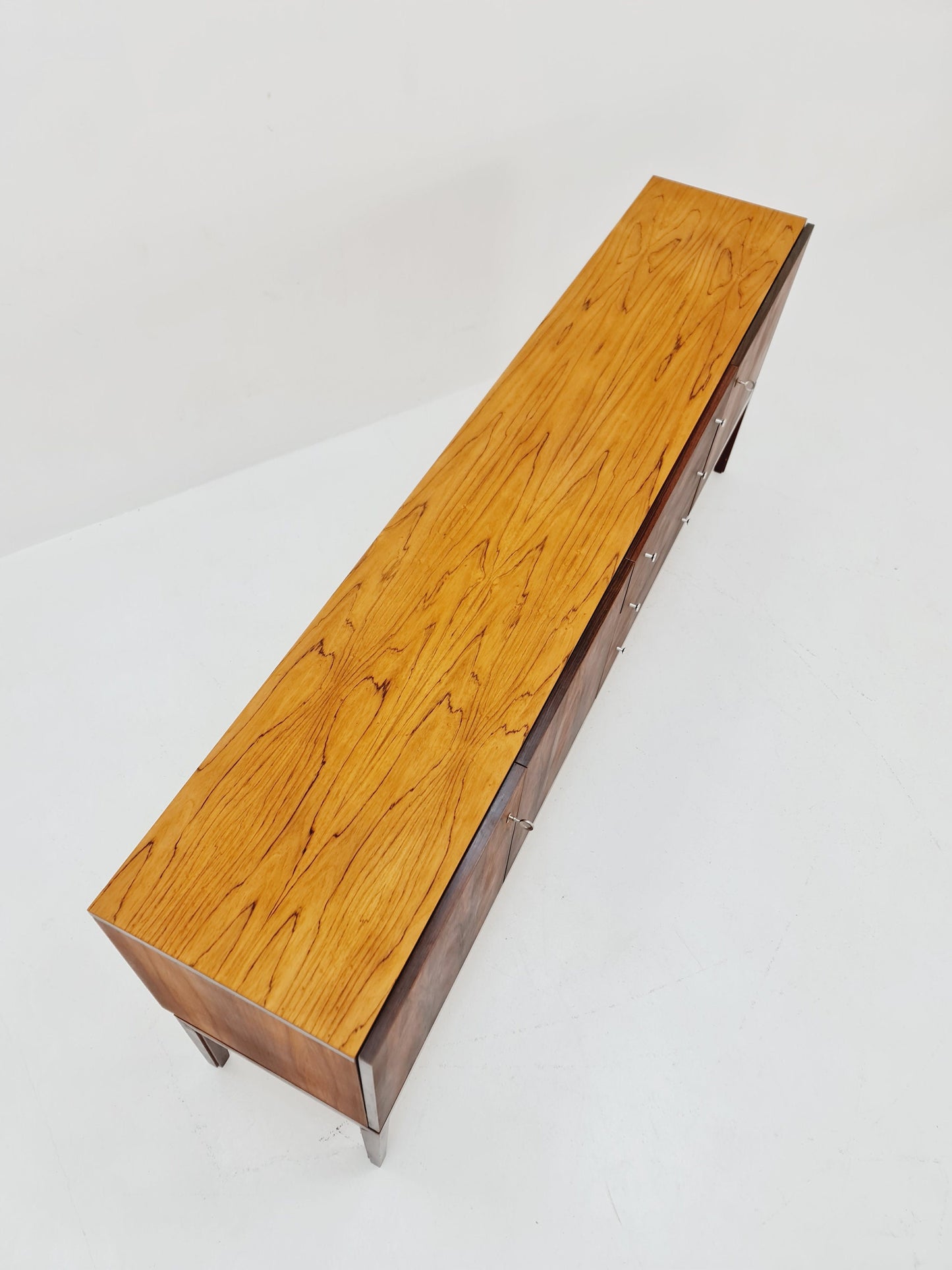 Rare Mid Century Modern German rosewood Sideboard by Palette Mööbel , 1950s