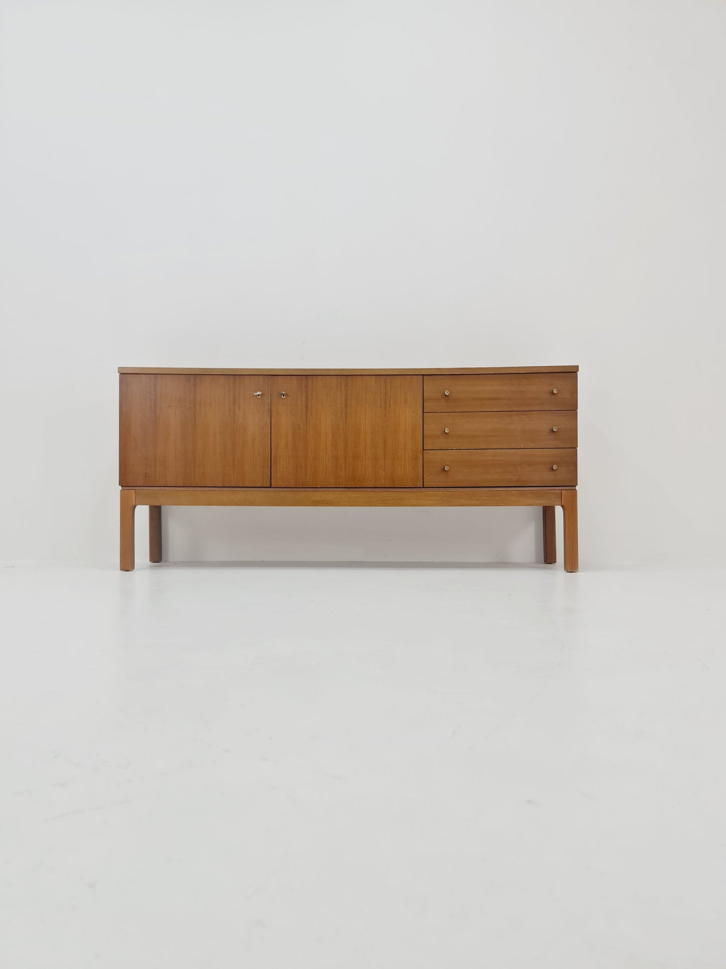 Mid Century Modern German walnut Sideboard by Palette Mööbel , 1960s