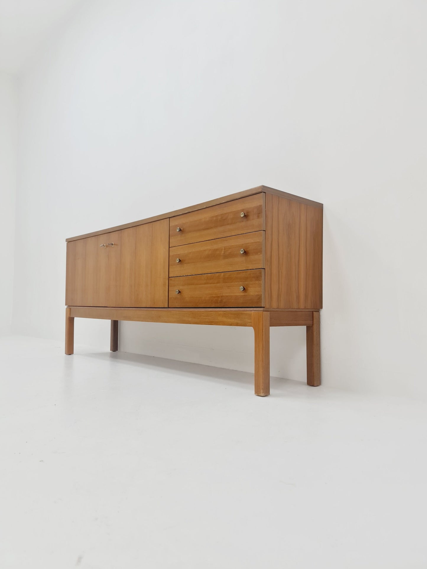 Mid Century Modern German walnut Sideboard by Palette Mööbel , 1960s