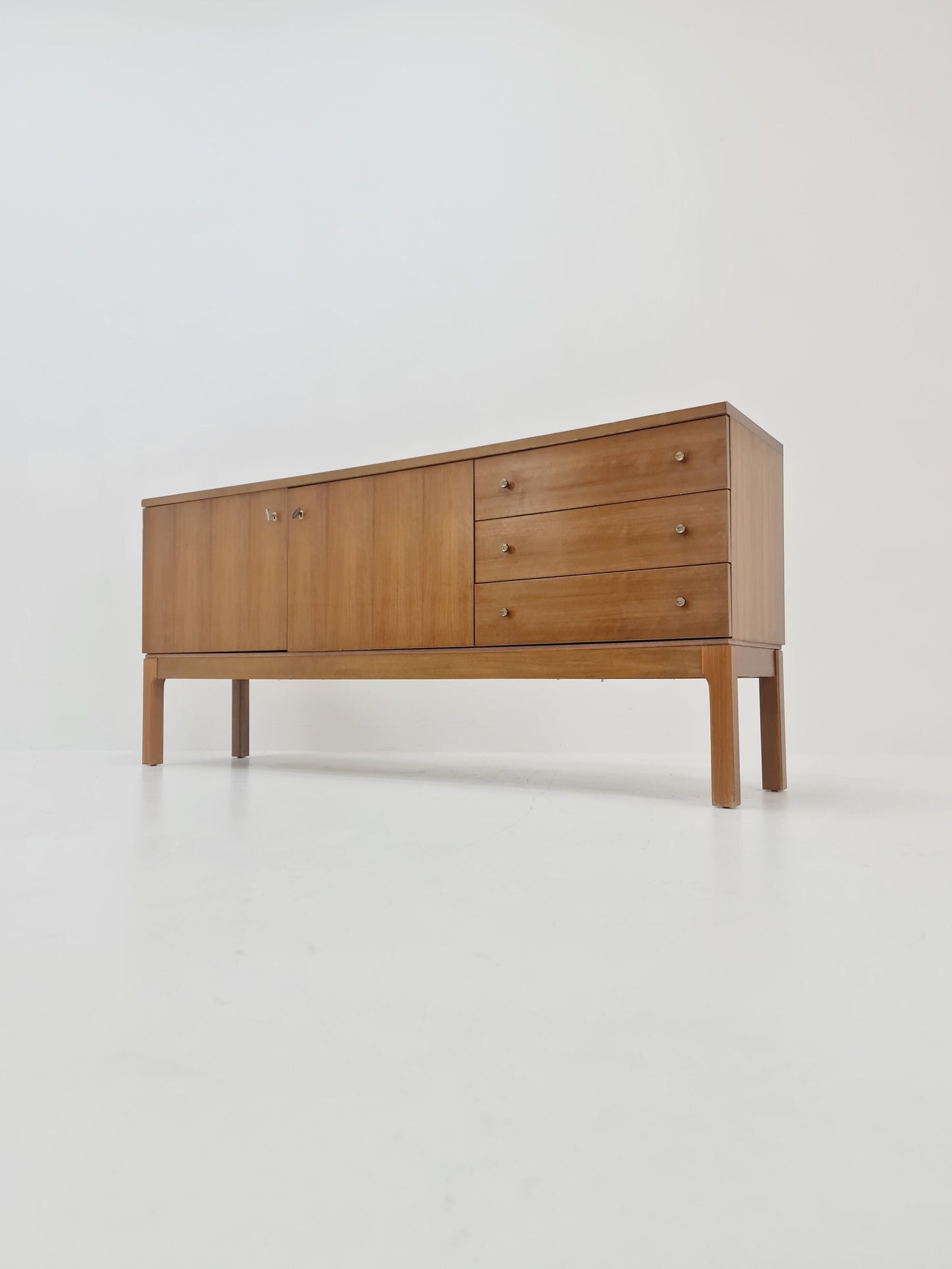 Mid Century Modern German walnut Sideboard by Palette Mööbel , 1960s