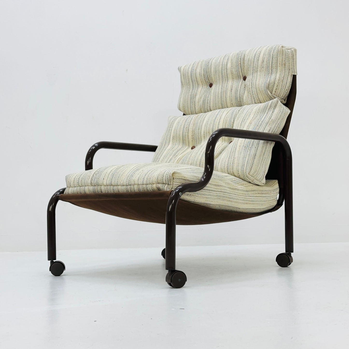 Space age Stuns lounge chair on wheels by Jan Dranger & Johan Huldt for Innovator Sweden 1970s