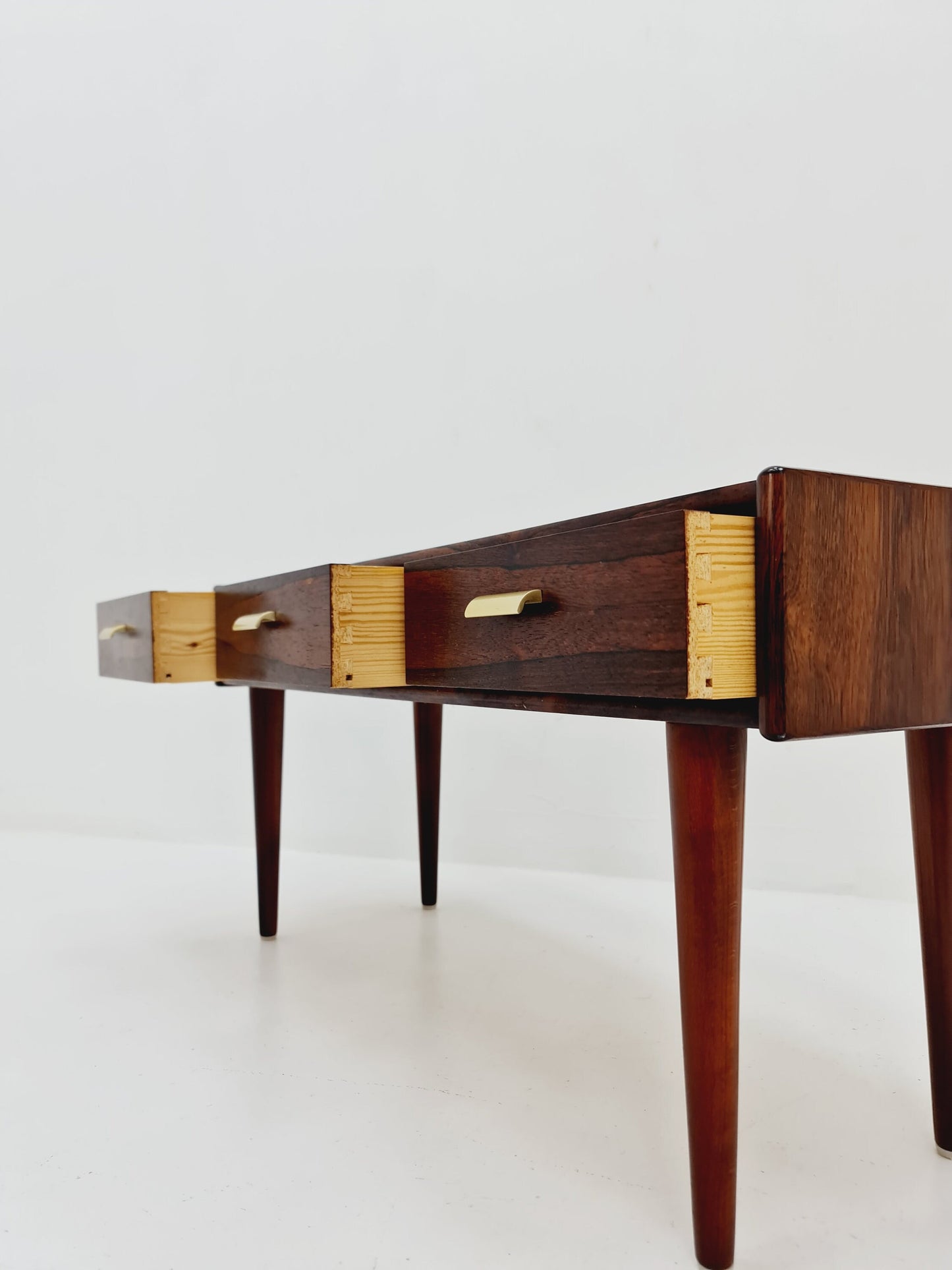 Rare Small Mid Century Modern Swidish rosewood Sideboard with drawers,By Carlström & Co 1950s