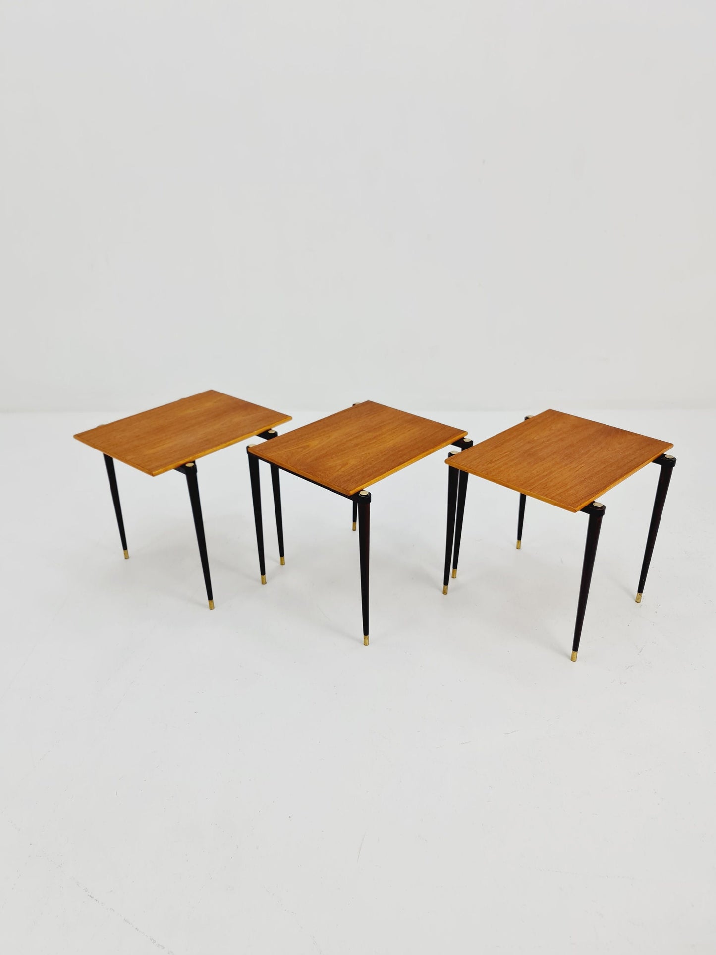 Rare Swidish vintage nesting tables, side tables by A-B.S Ljungqvist , 1960s