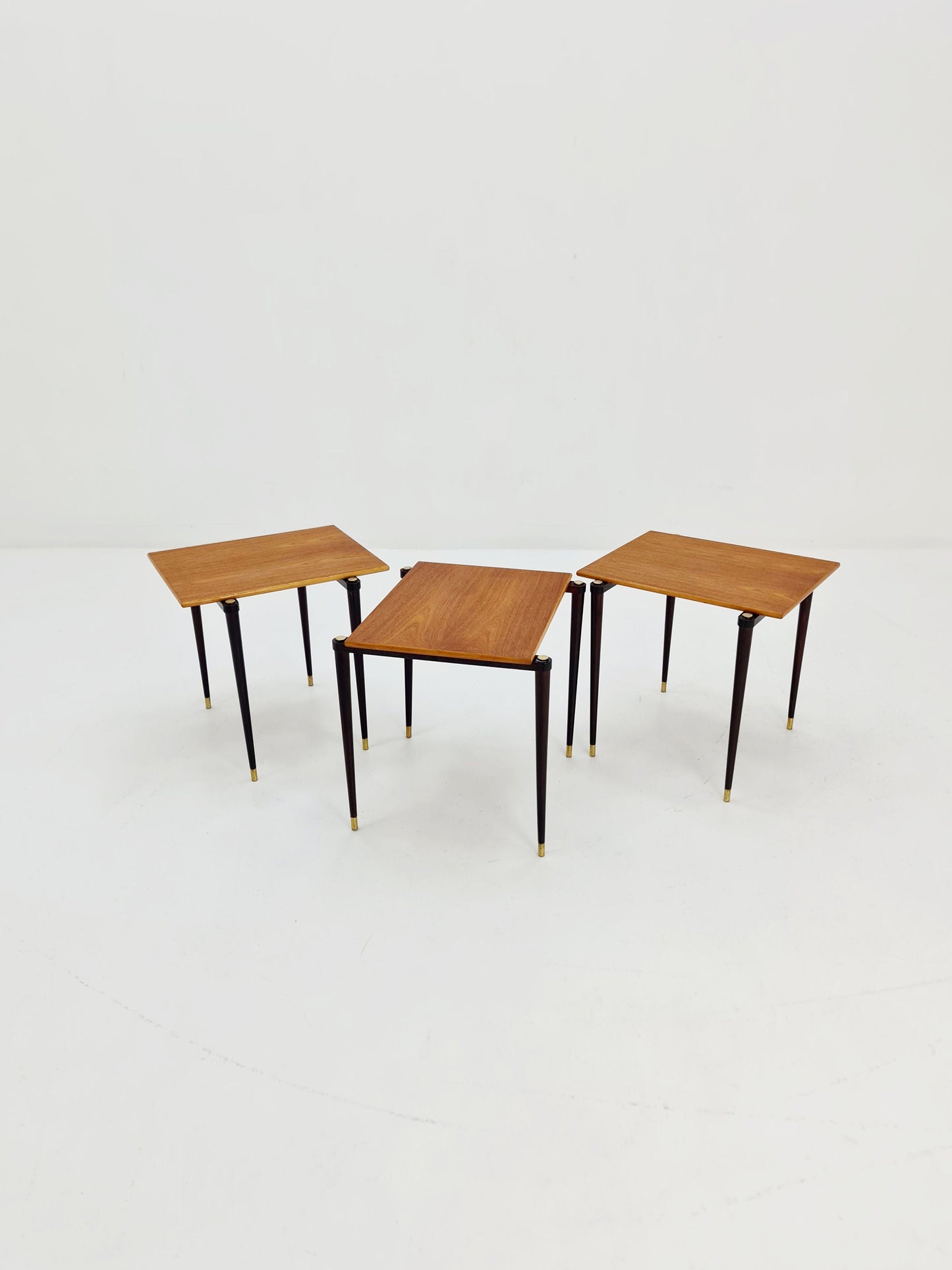 Rare Swidish vintage nesting tables, side tables by A-B.S Ljungqvist , 1960s