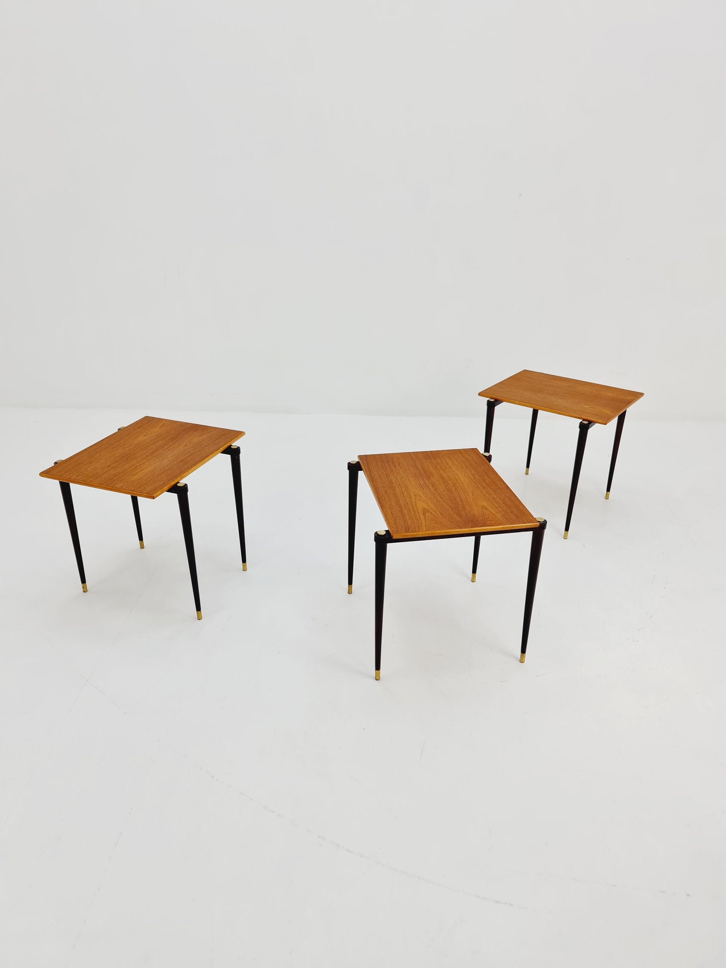 Rare Swidish vintage nesting tables, side tables by A-B.S Ljungqvist , 1960s