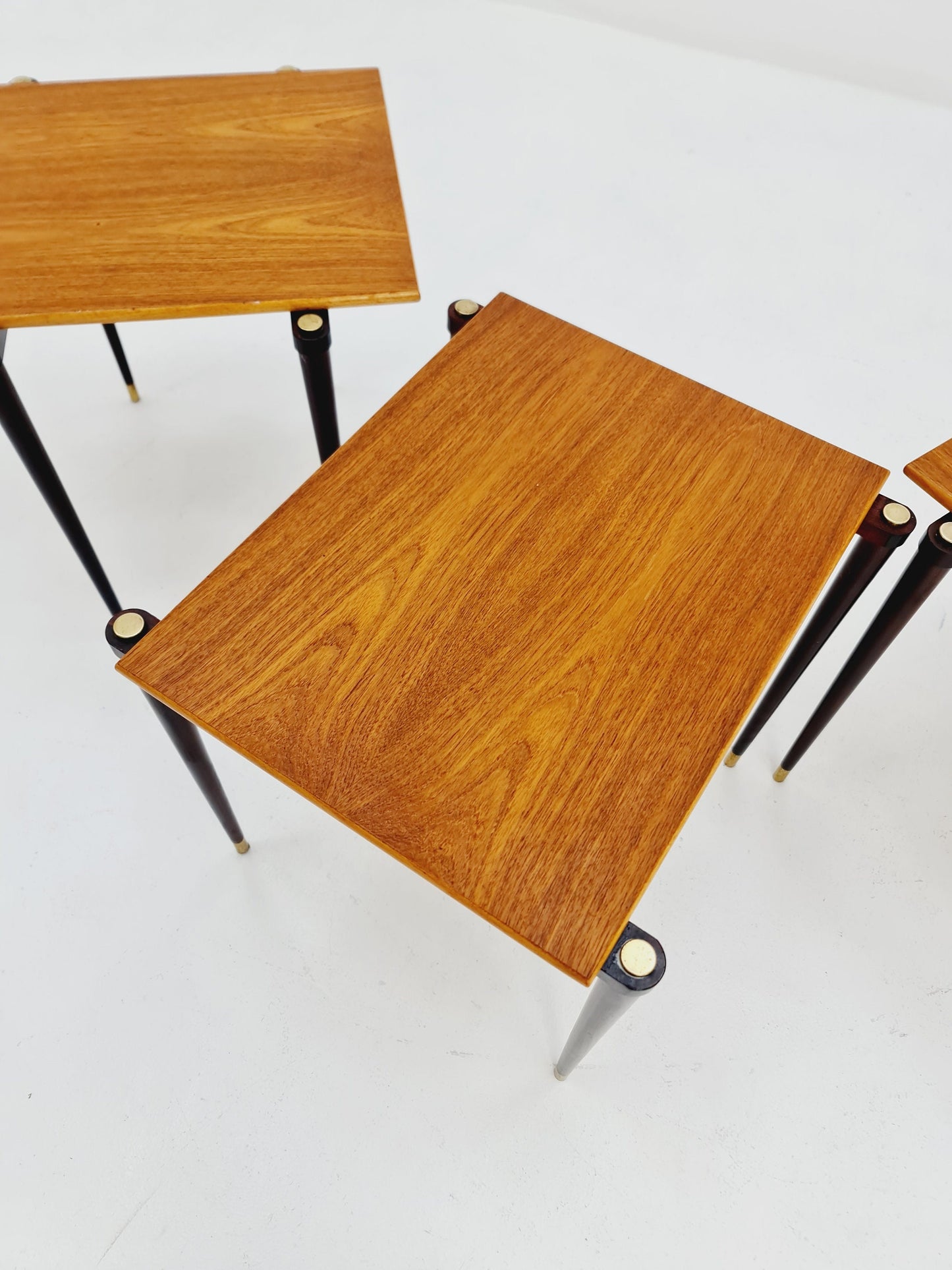 Rare Swidish vintage nesting tables, side tables by A-B.S Ljungqvist , 1960s