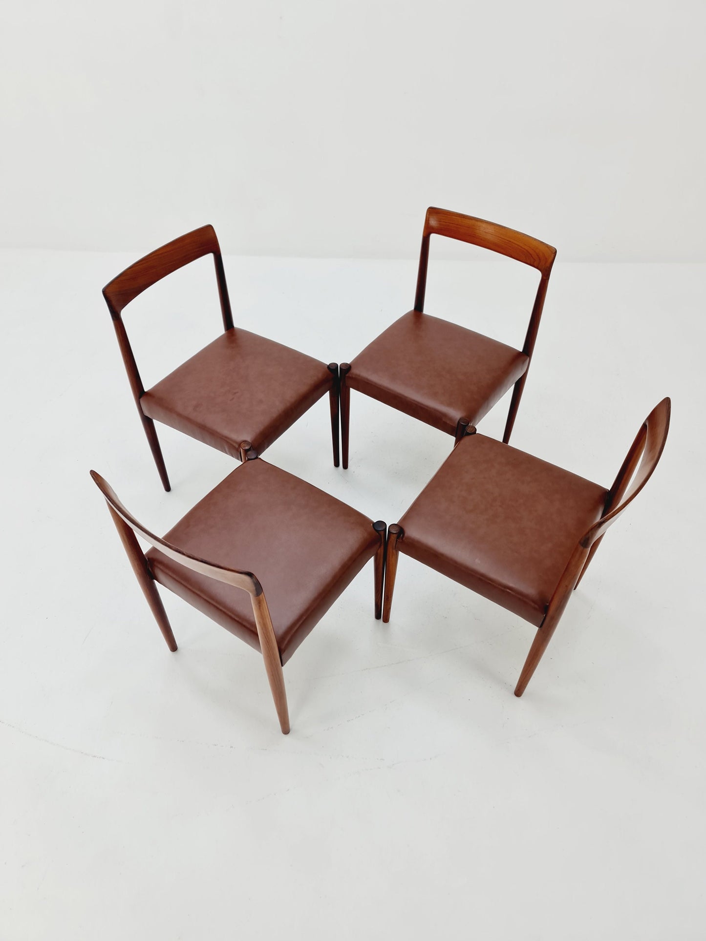 Mid Century German chairs by Lübke, 1960s Set of 4