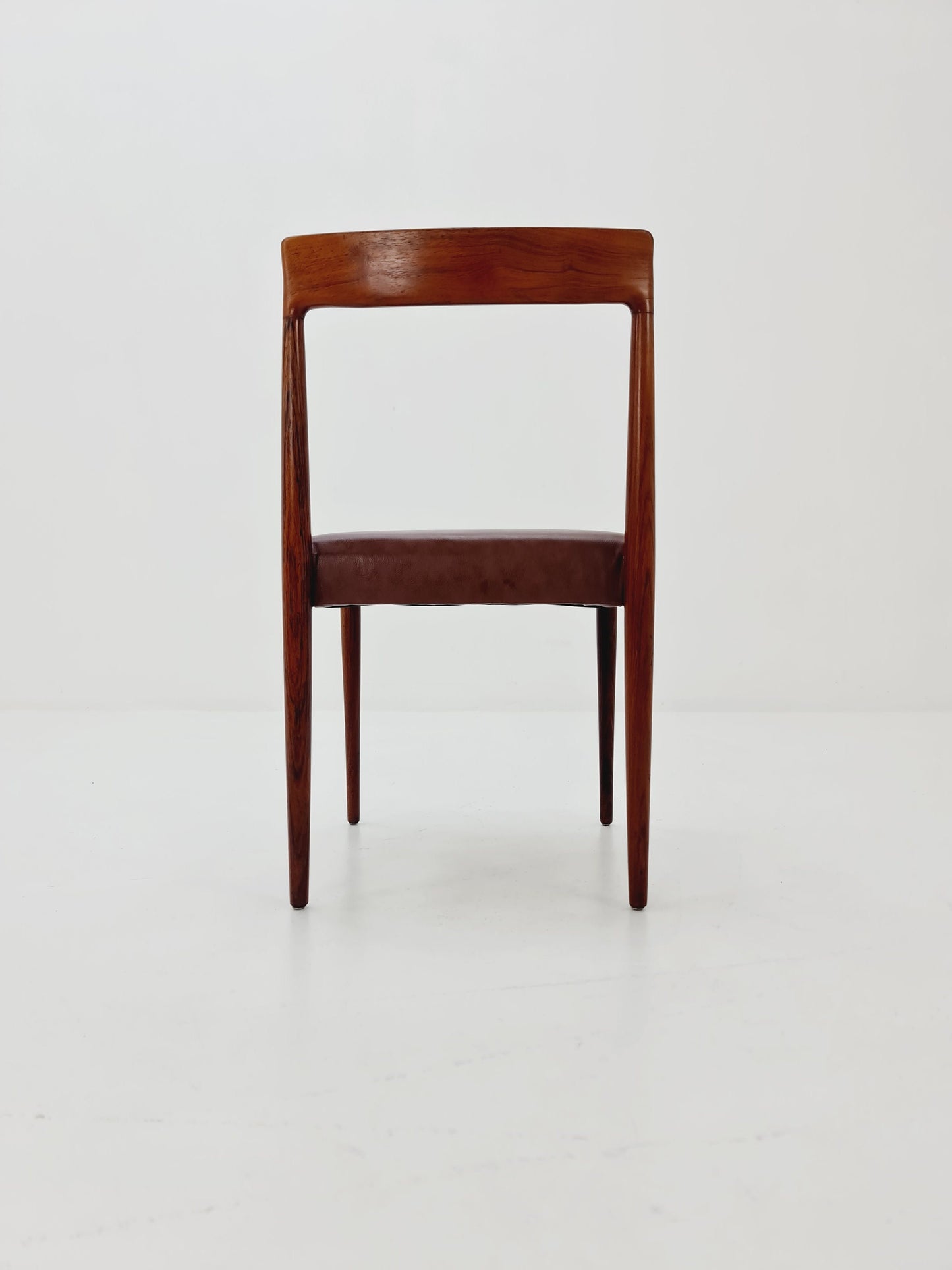 Mid Century German Rio Rosewood and leather chair by Lübke, 1960s