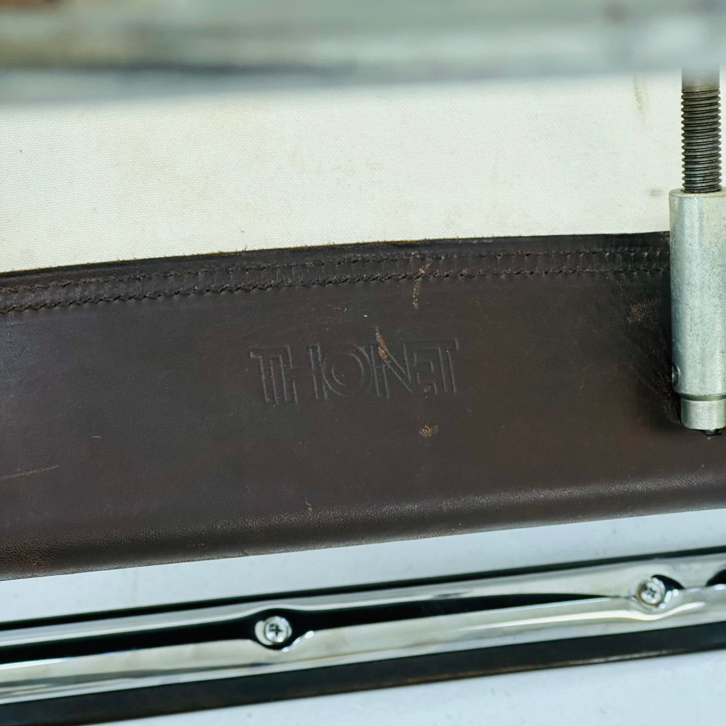 1 of 8 Bauhaus brown leather iconic armchair by mart Stam for Thonet 1980s