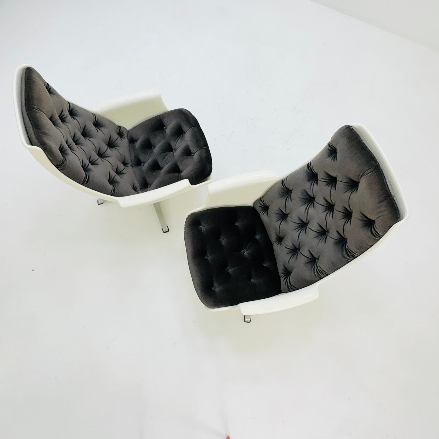1 of 2 space age lounge chair "Tellas" by Alf Svensson and Yngvar Sandström for Göte-Möbler, Sweden 1970s
