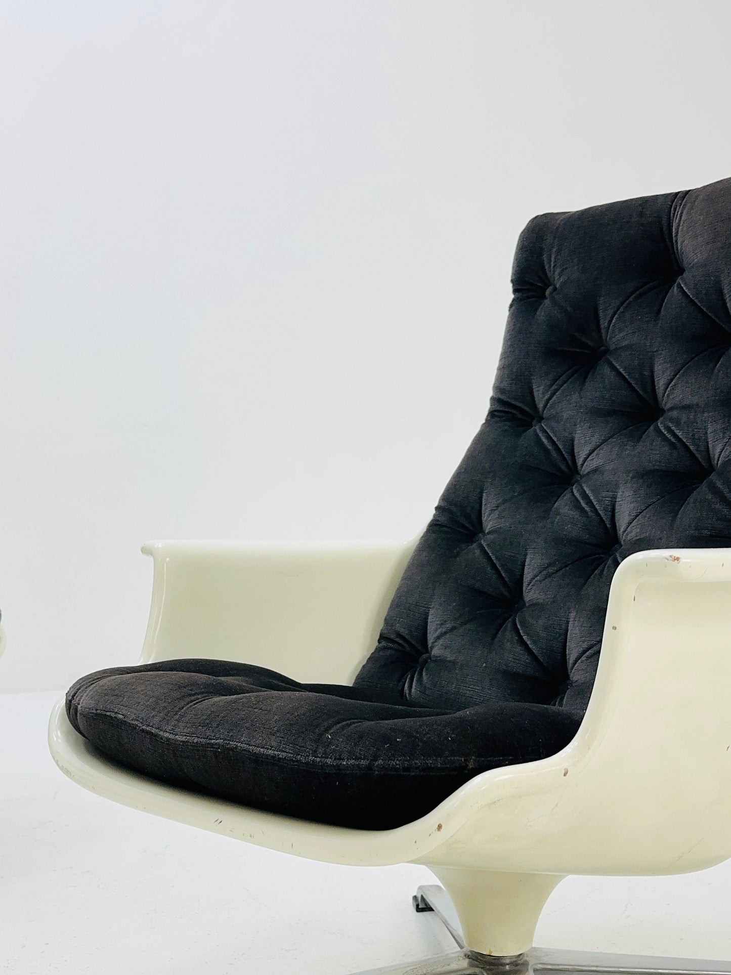 1 of 2 space age lounge chair "Tellas" by Alf Svensson and Yngvar Sandström for Göte-Möbler, Sweden 1970s