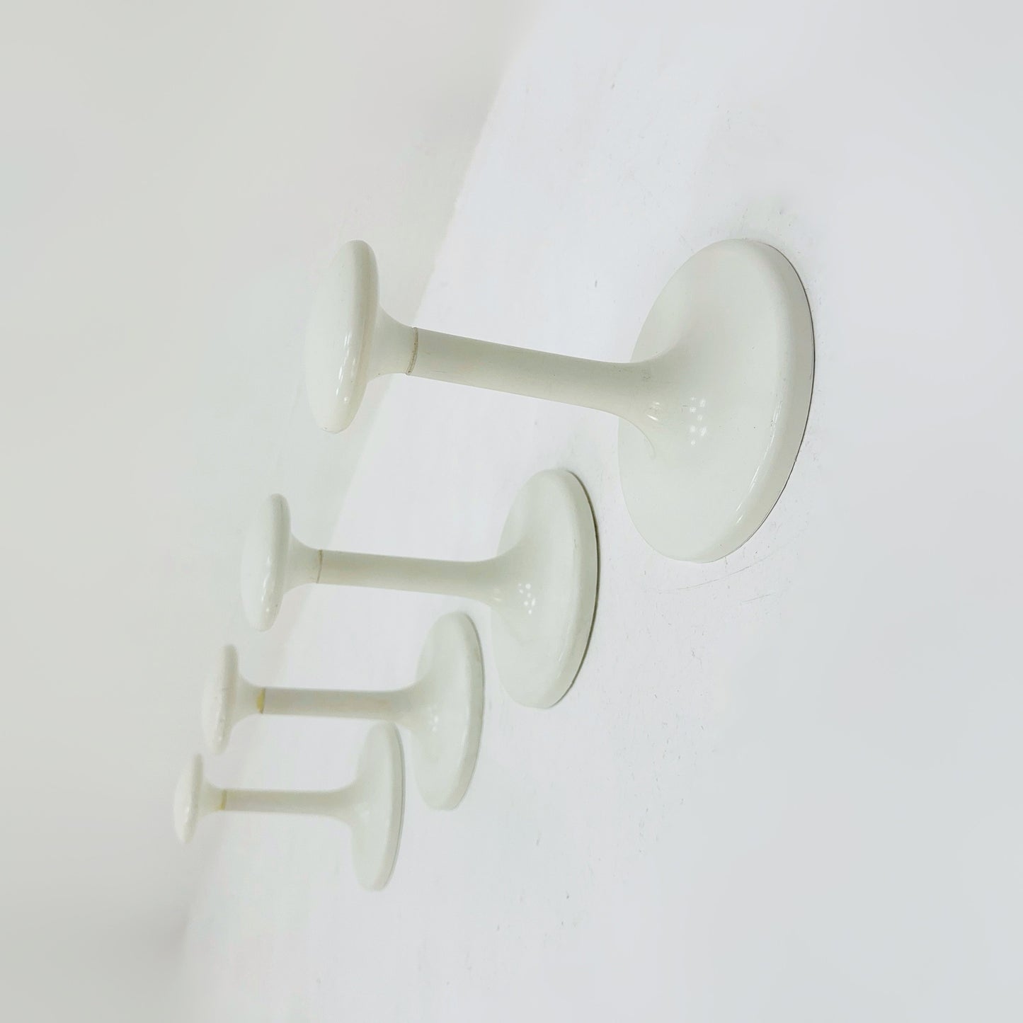 Set of 4 space age coat hooks from Schönbuch, Germany 1970