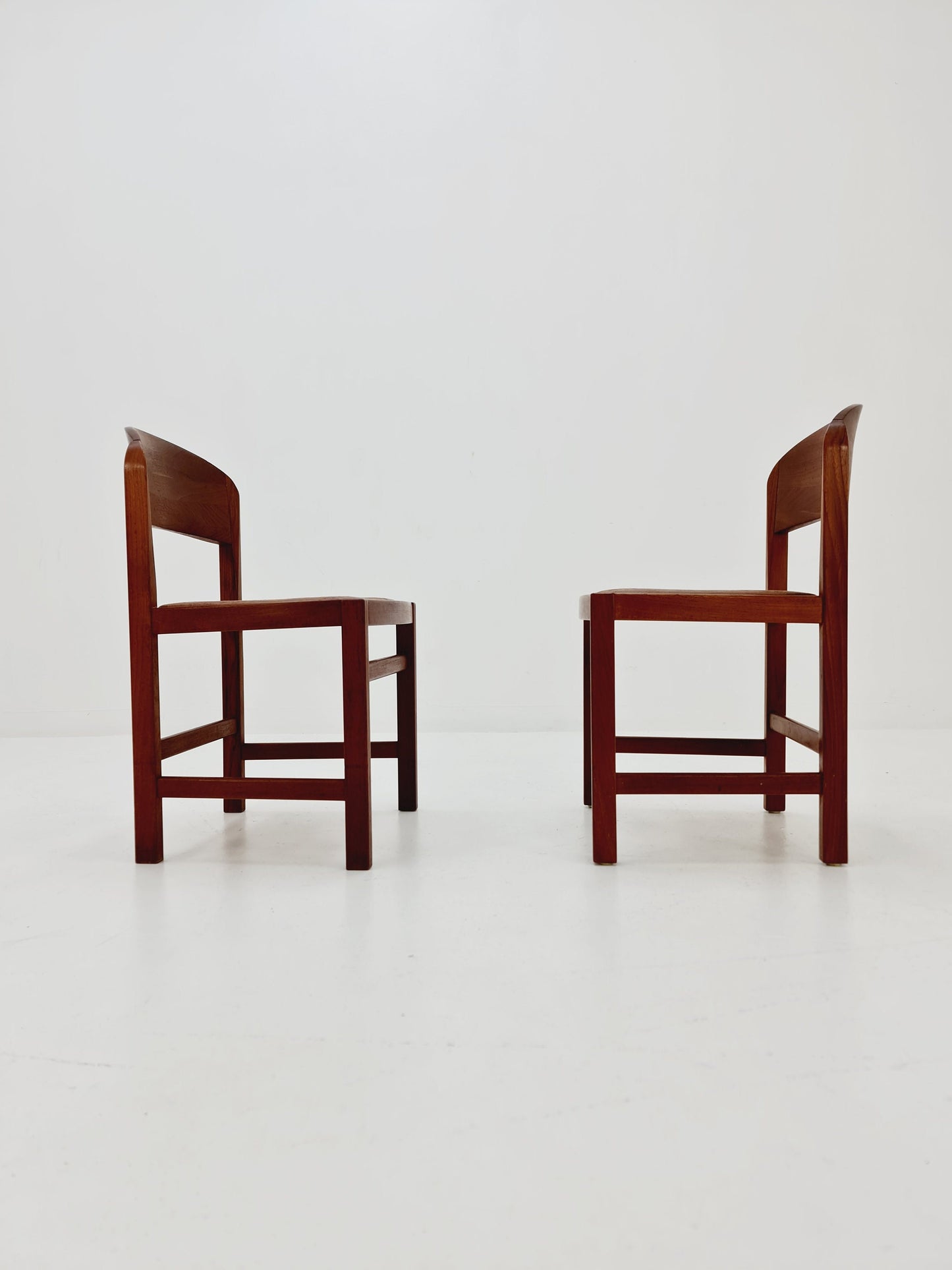 Vintage Danish teak dining charis 1960s, set of 2