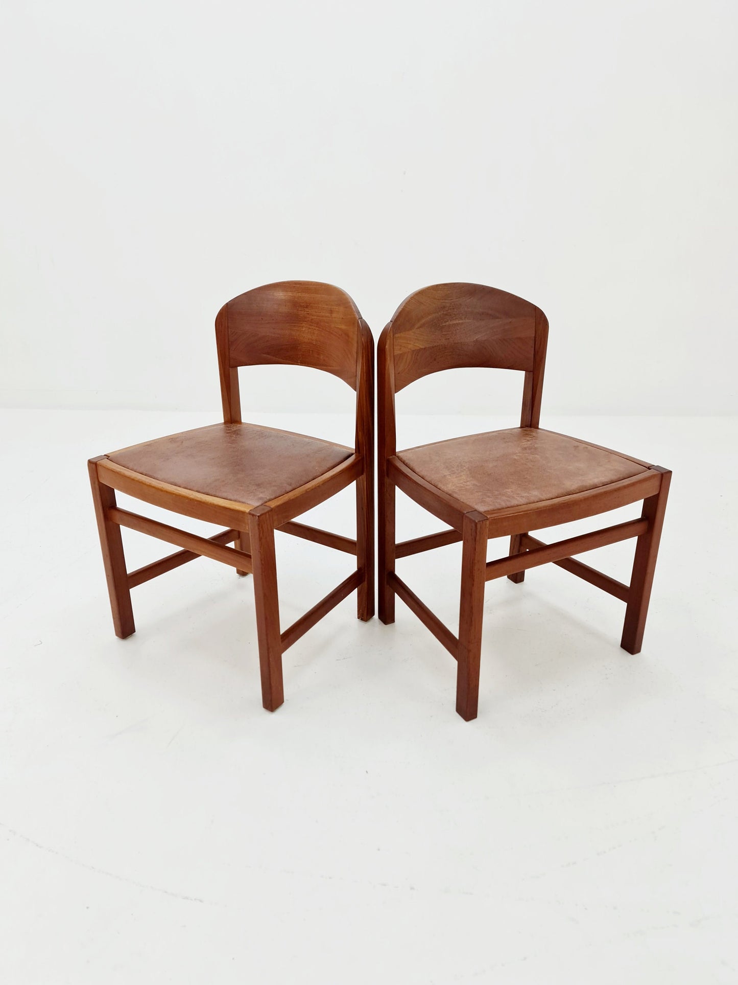 Vintage Danish teak dining charis 1960s, set of 2