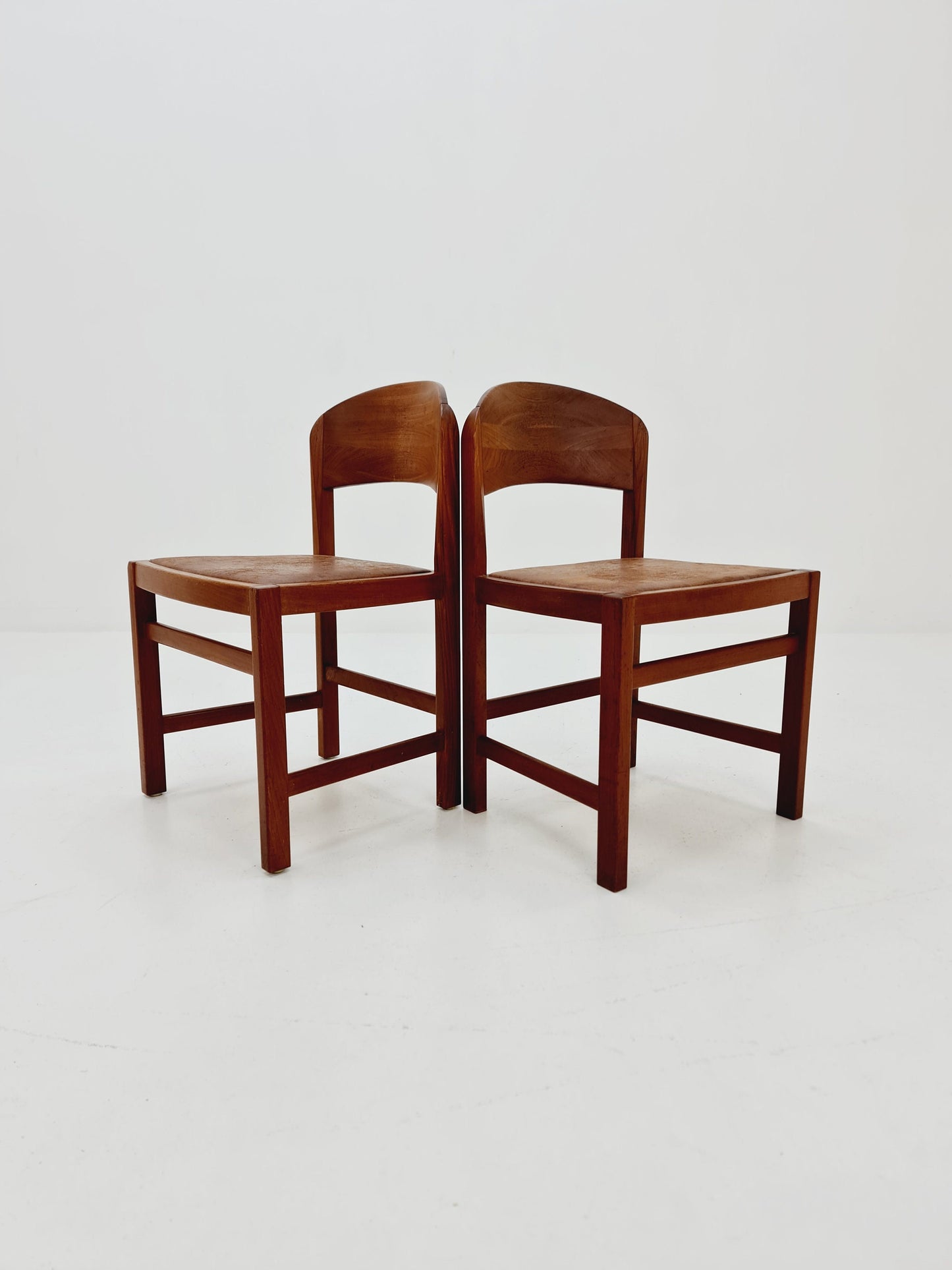 Vintage Danish teak dining charis 1960s, set of 2