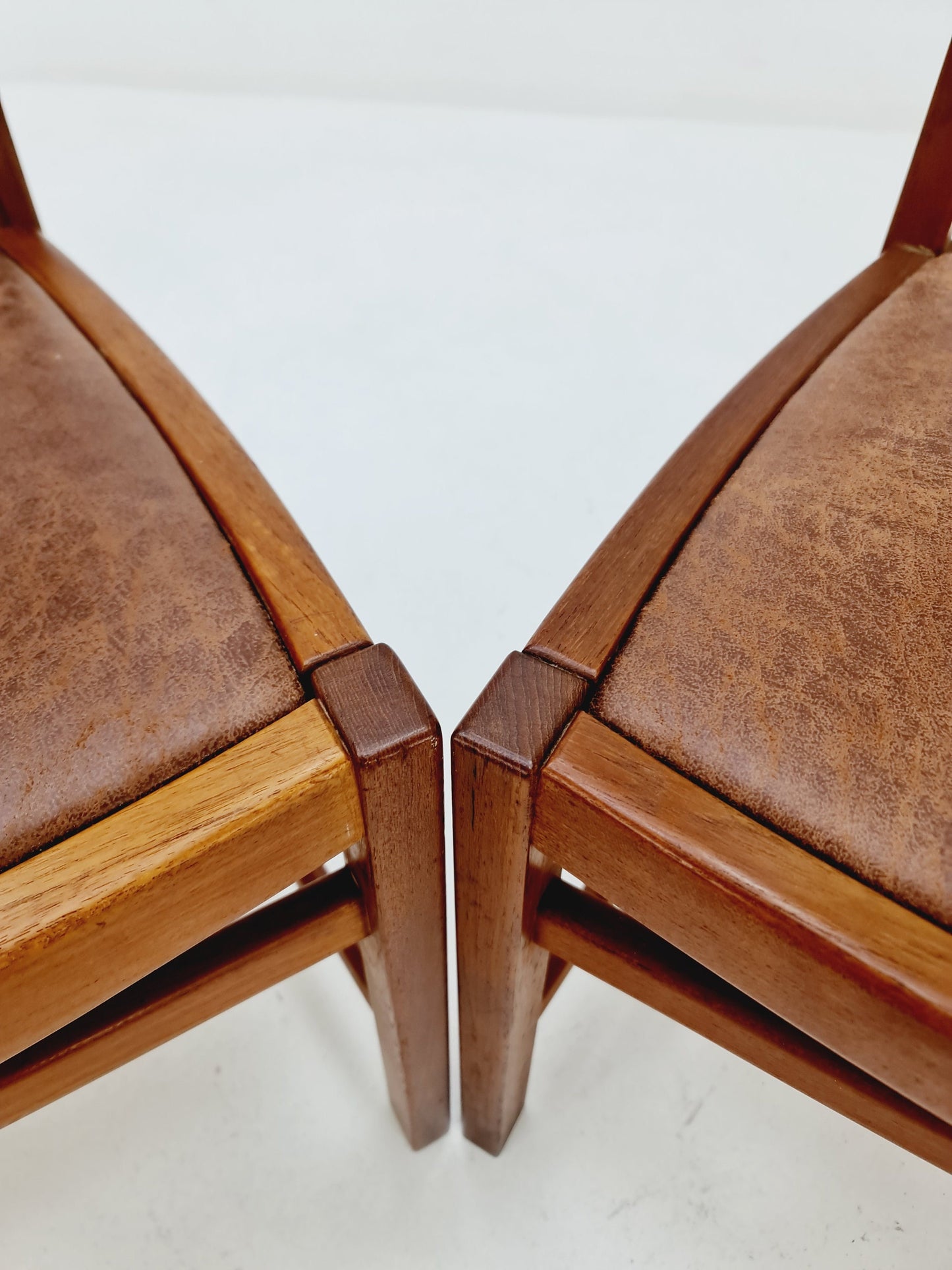 Vintage Danish teak dining charis 1960s, set of 2