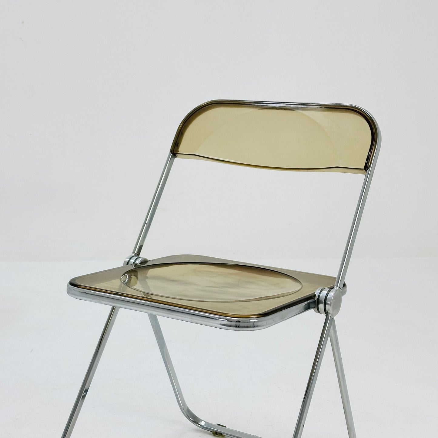 Set of 2 Italian Plia Folding Chairs by Giancarlo Piretti for Castelli, 1970s