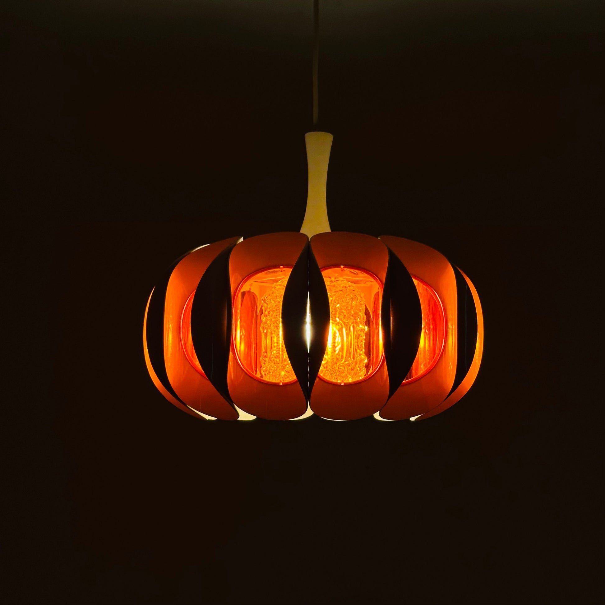 Space age pendant lamp by Thorsten Orrlings design for Markaryd. 1980s