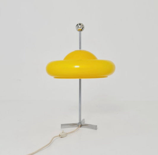 Mid century space age mushroom table lamp by Markolini Italy 1980s
