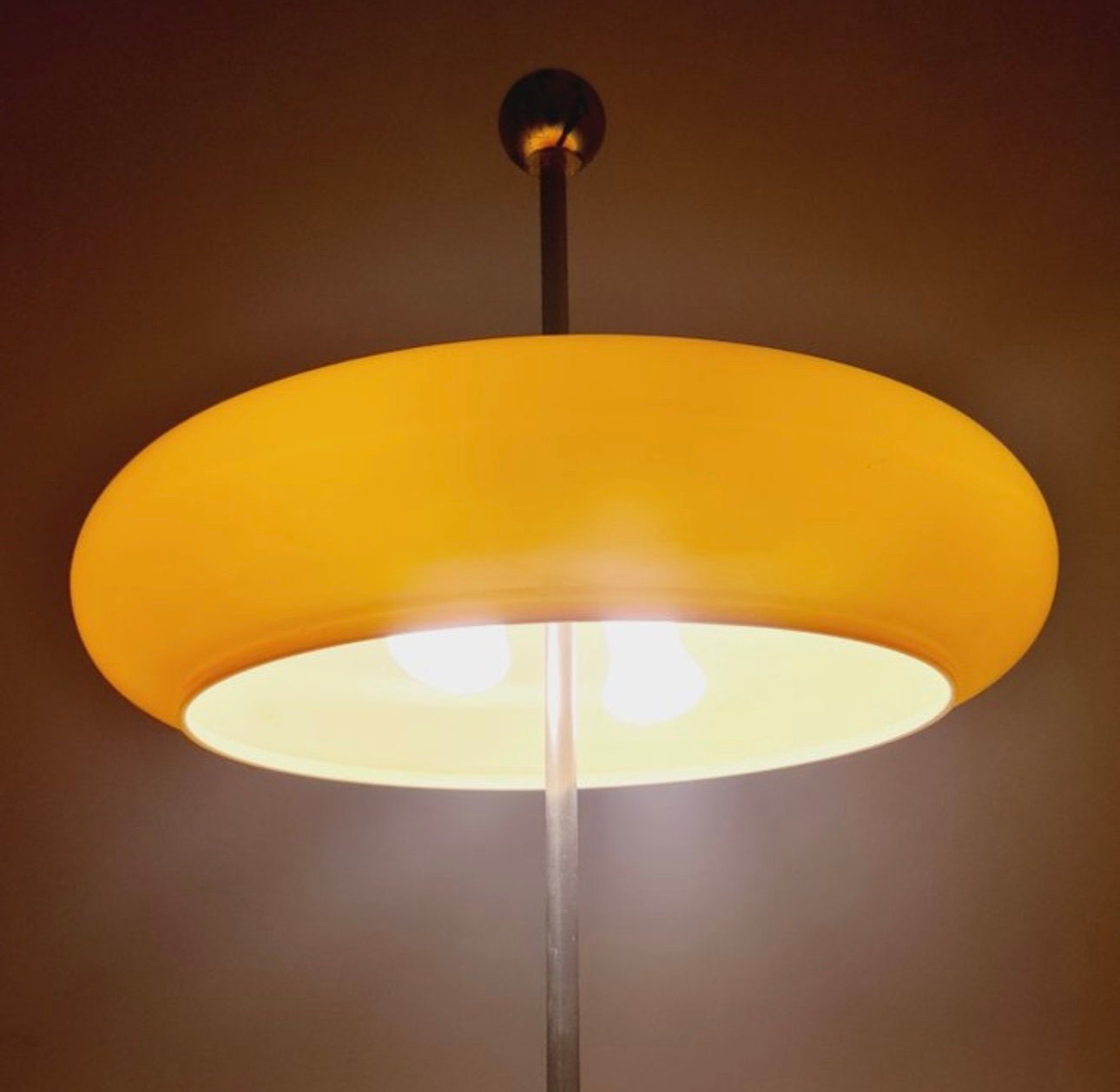 Mid century space age mushroom table lamp by Markolini Italy 1980s