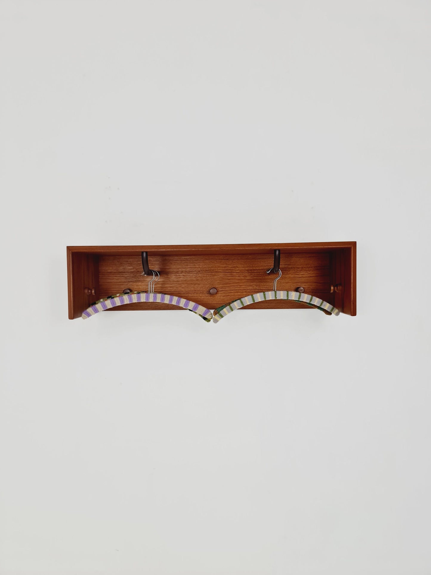Mid century Danish Wardarobe By Vildbjerg Møbelfabrik, teak wall coat rack 1960s