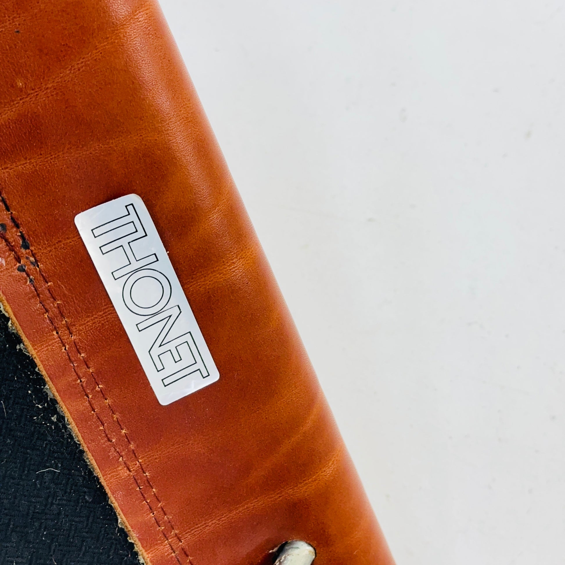 Set of 4 Mid-Century Vintage S33 Cognac Chairs by Mart Stam & Marcel Breuer from Thonet 1980s