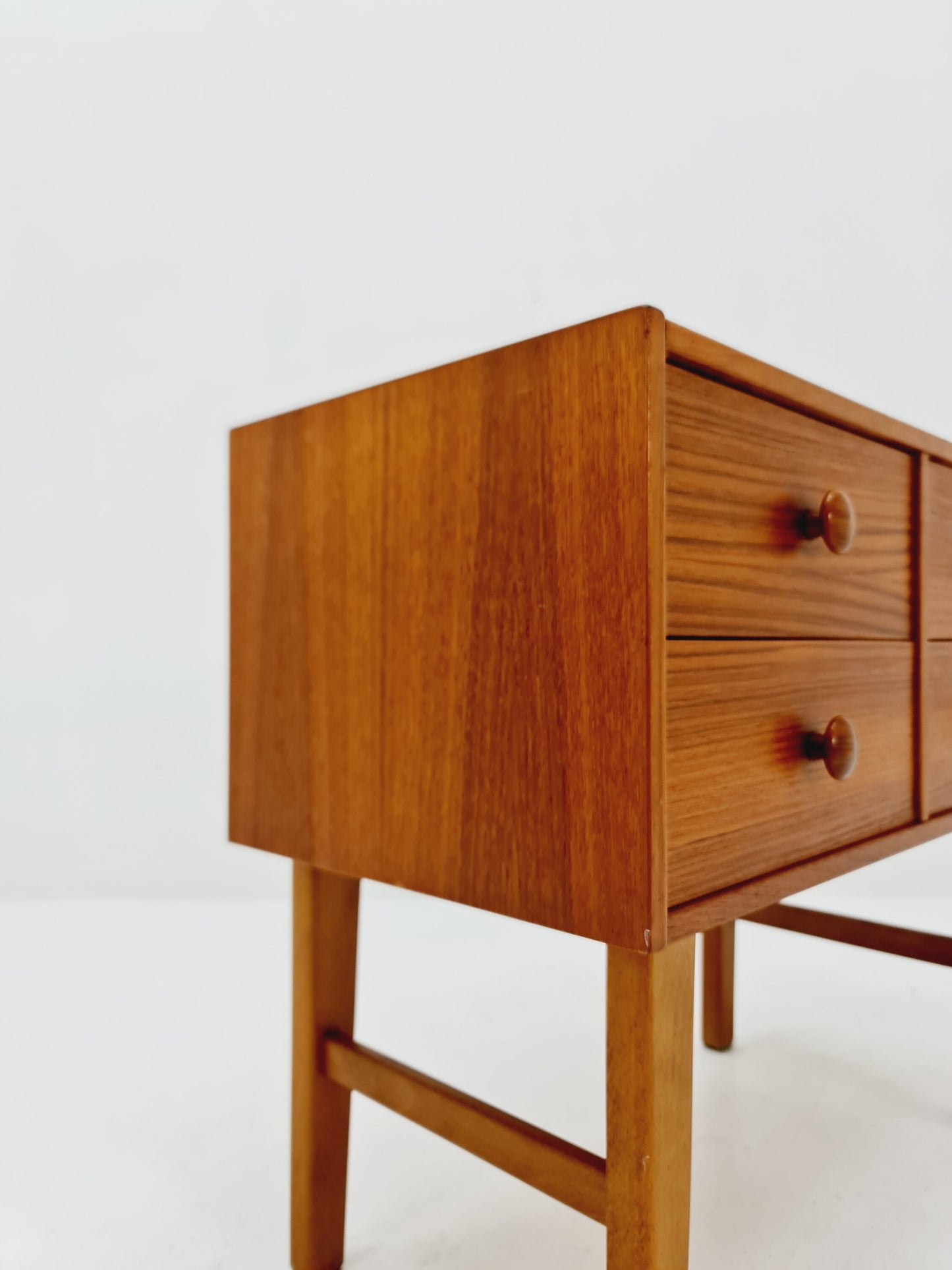 Small Midcentury danish teak chest of drawers, 4 drawers, 1960s