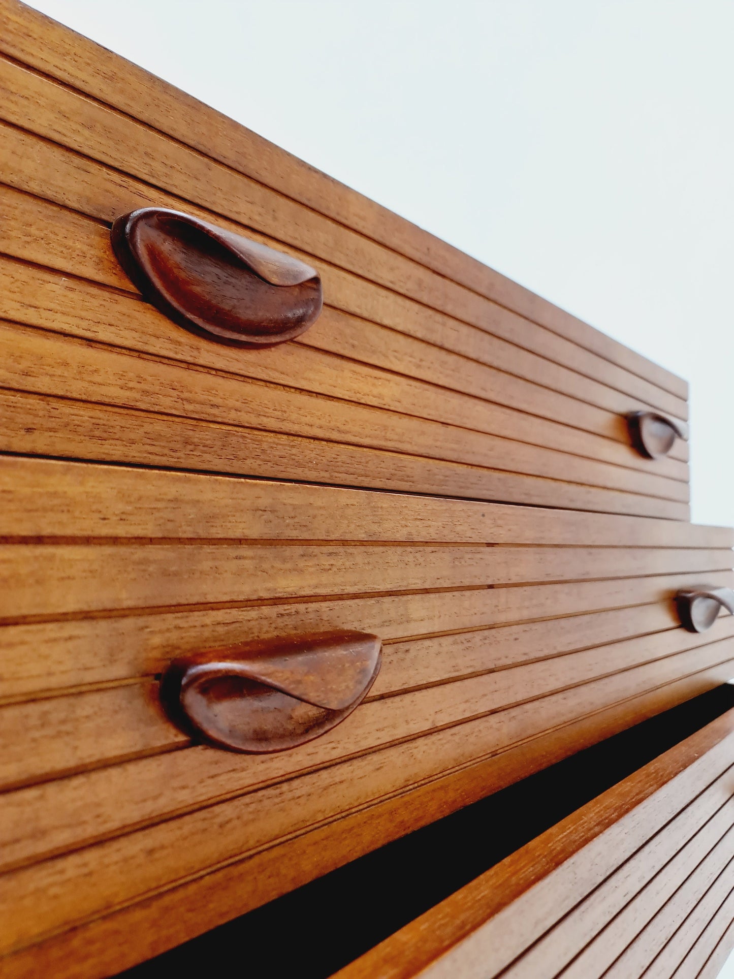 Rare Mid century Modern German teak & Palisander chest of drawers by Ernst Dieter Hilker, 1960s