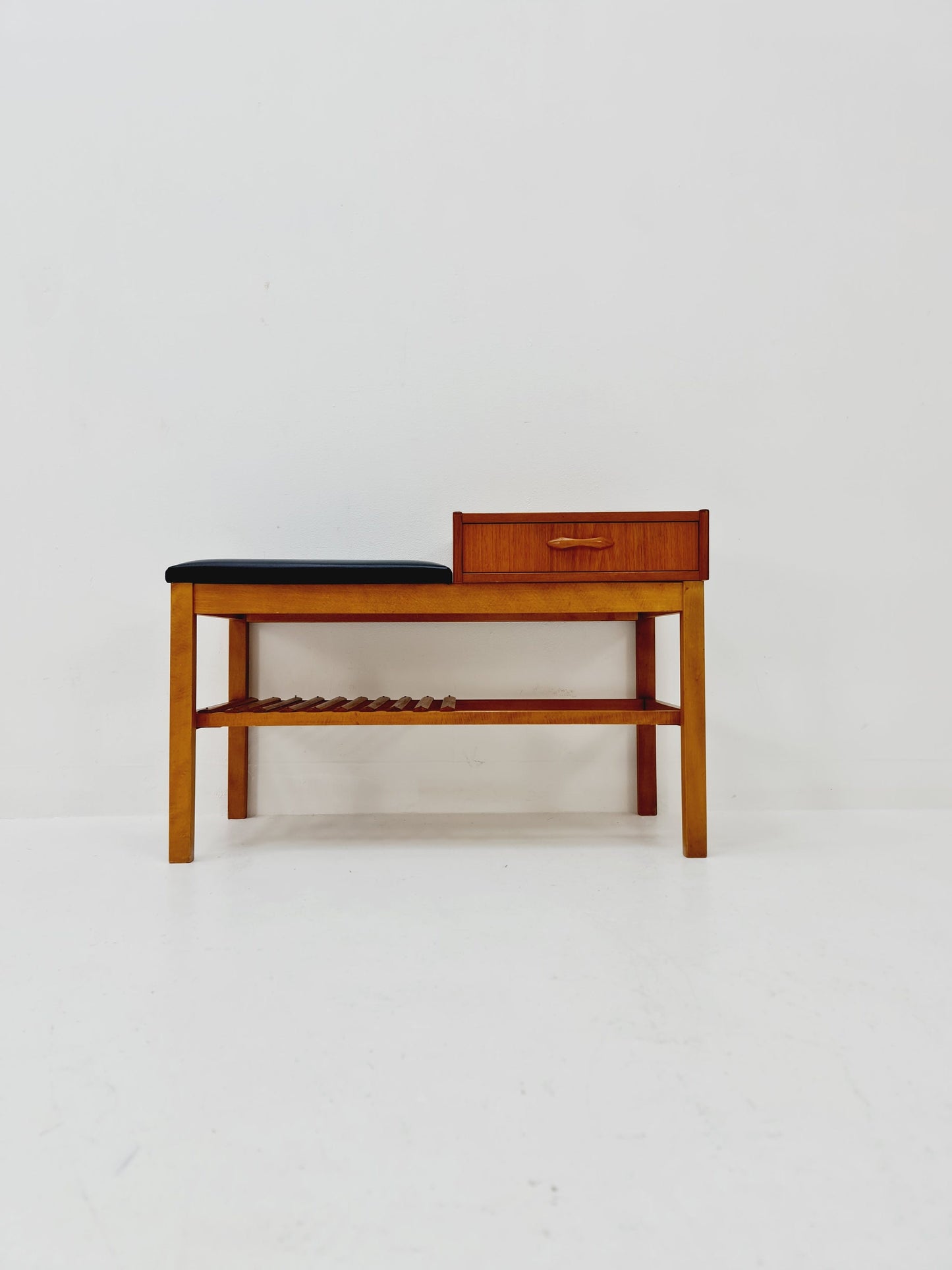 Danish teak telefon table/ hallway table By Jörgen Maahr/Otto Nielsen, 1960s