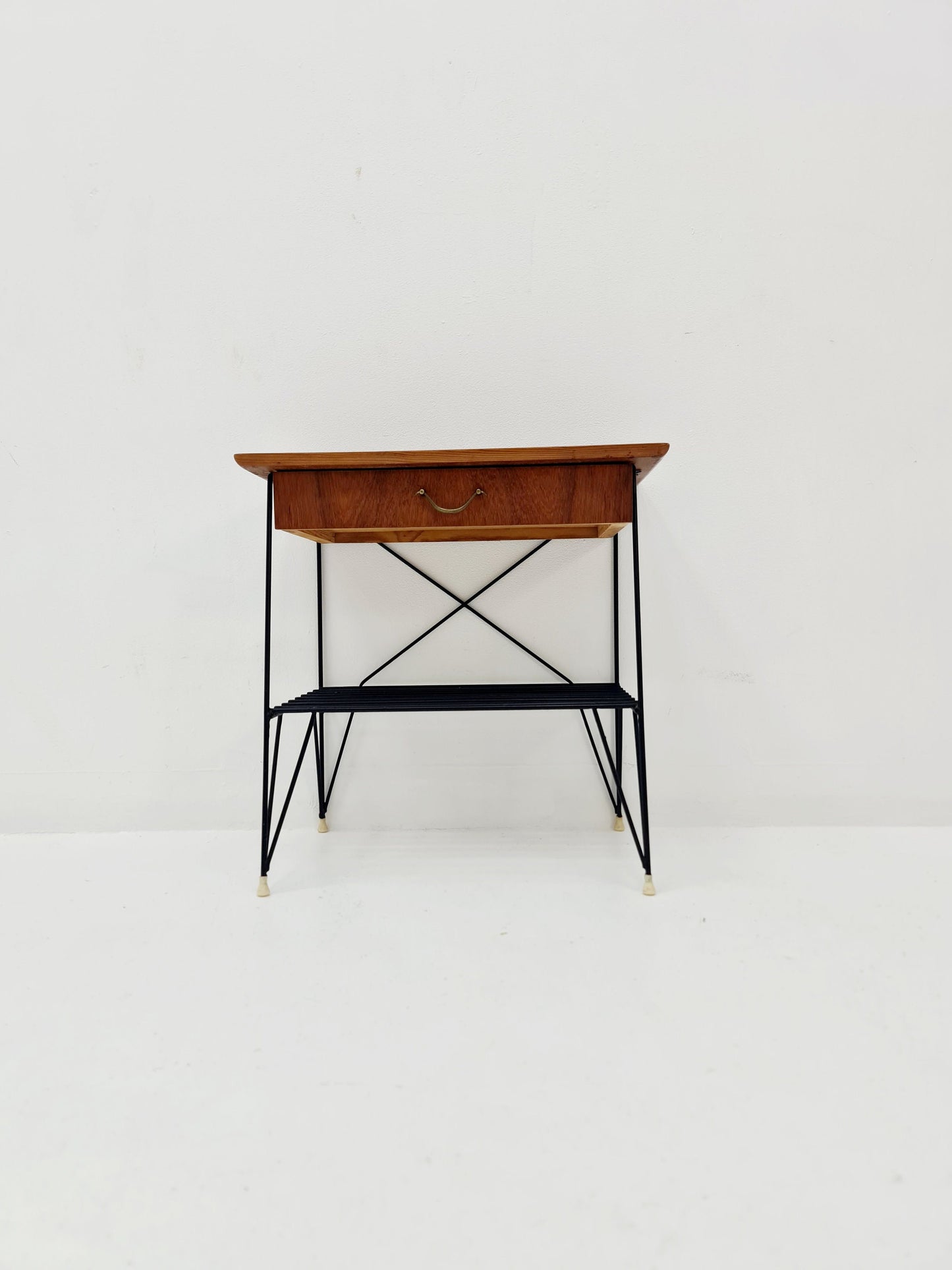 Midcentury swedish teak Vintage Side table/ Bedside table, 1960s