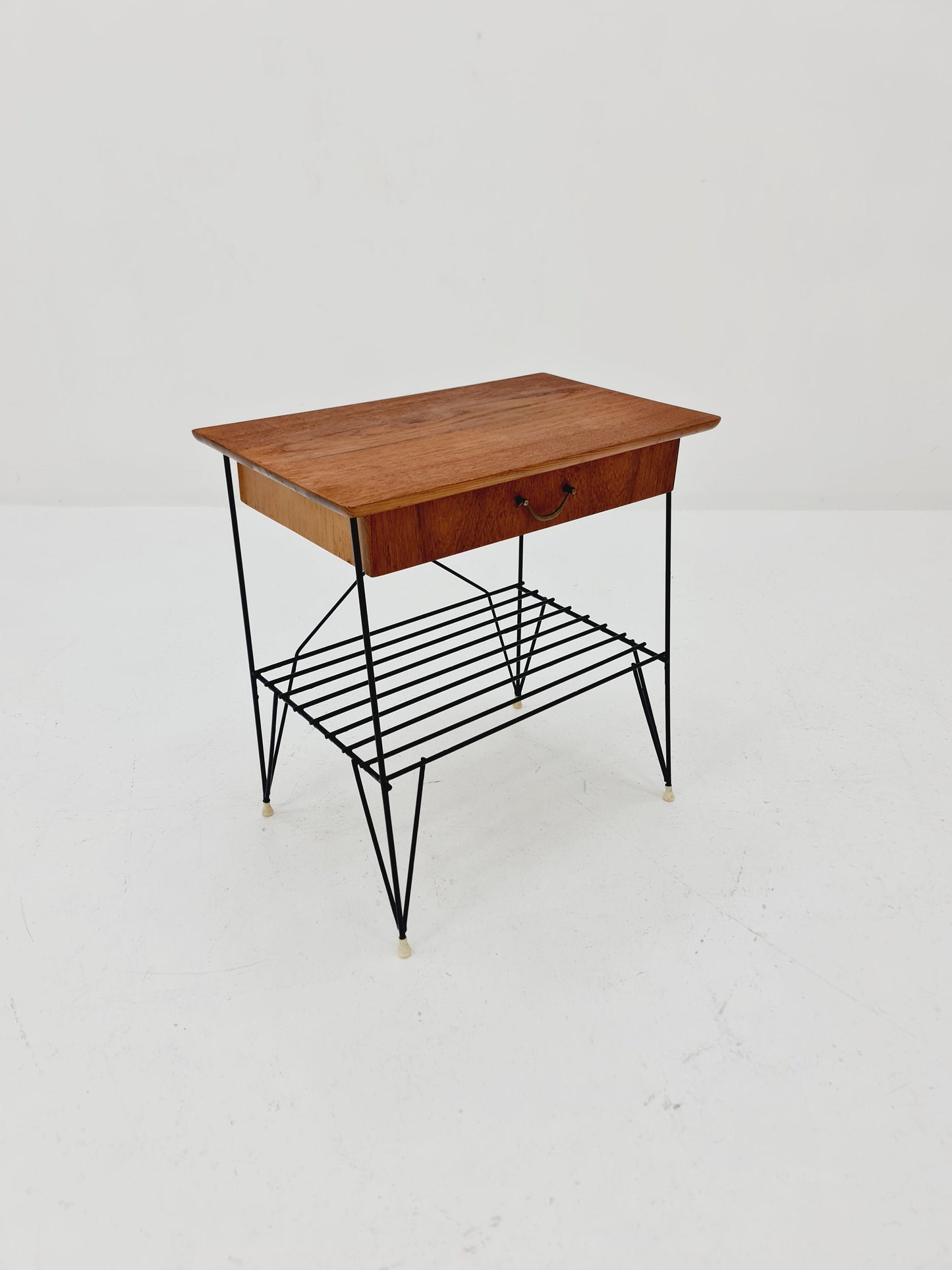 Midcentury swedish teak Vintage Side table/ Bedside table, 1960s