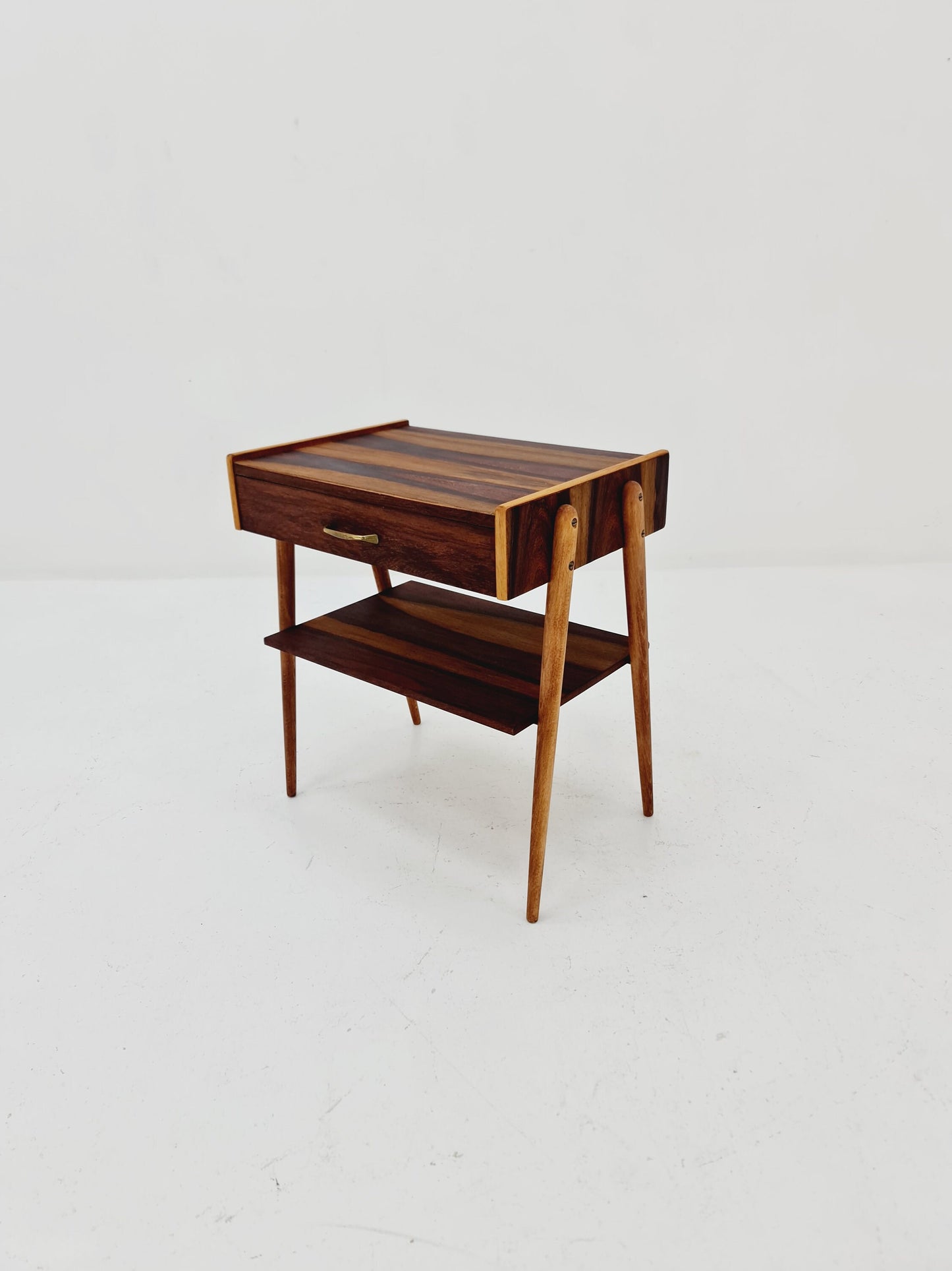 Midcentury Danish Rosewood & teak vintage Side table/ Bedside table/ Night stand, 1960s