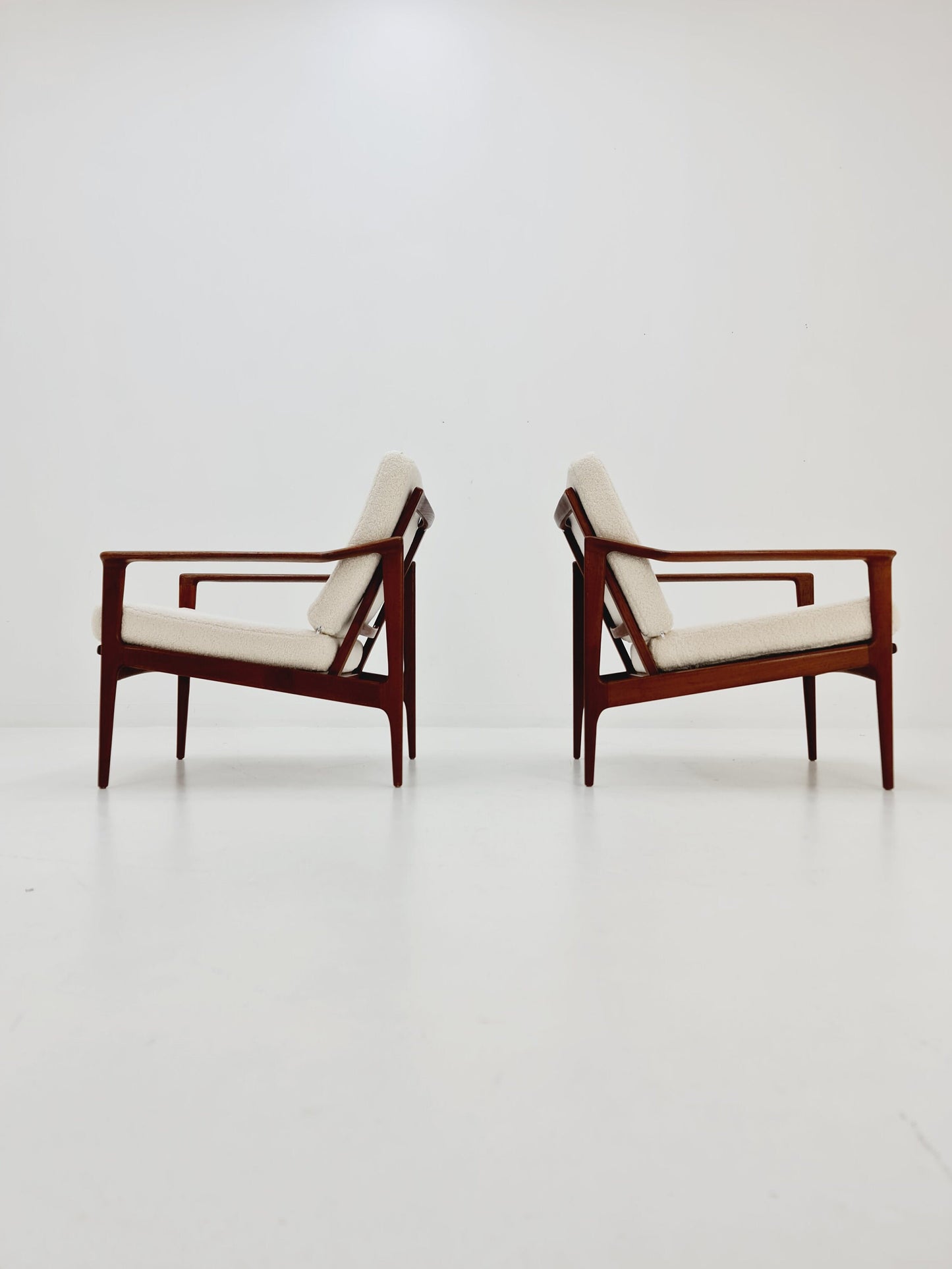 Mid-century Danish teak lounge chair/ armchair by Frank Brother for Moreddi, set of 2, 1960s