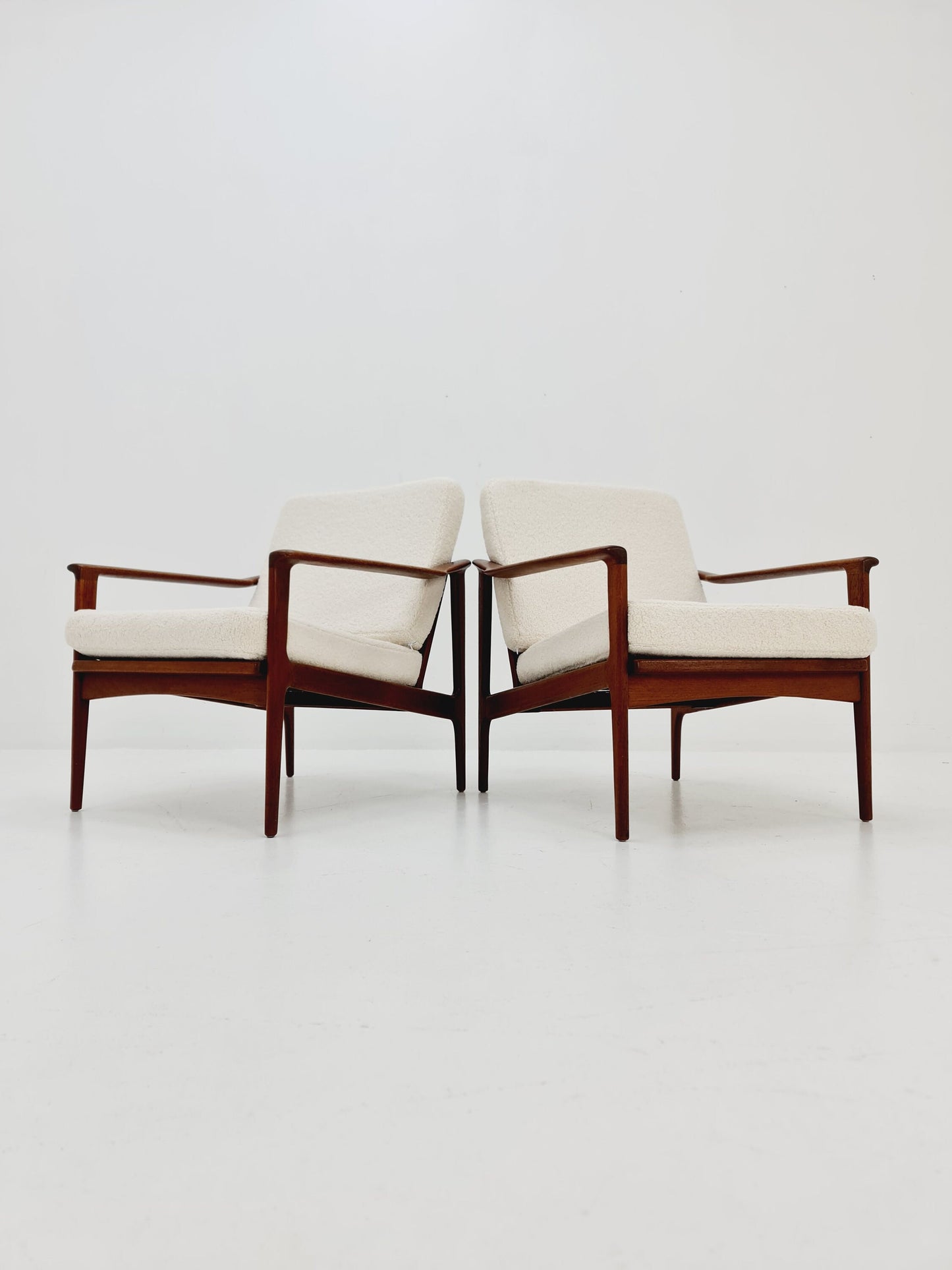 Mid-century Danish teak lounge chair/ armchair by Frank Brother for Moreddi, set of 2, 1960s