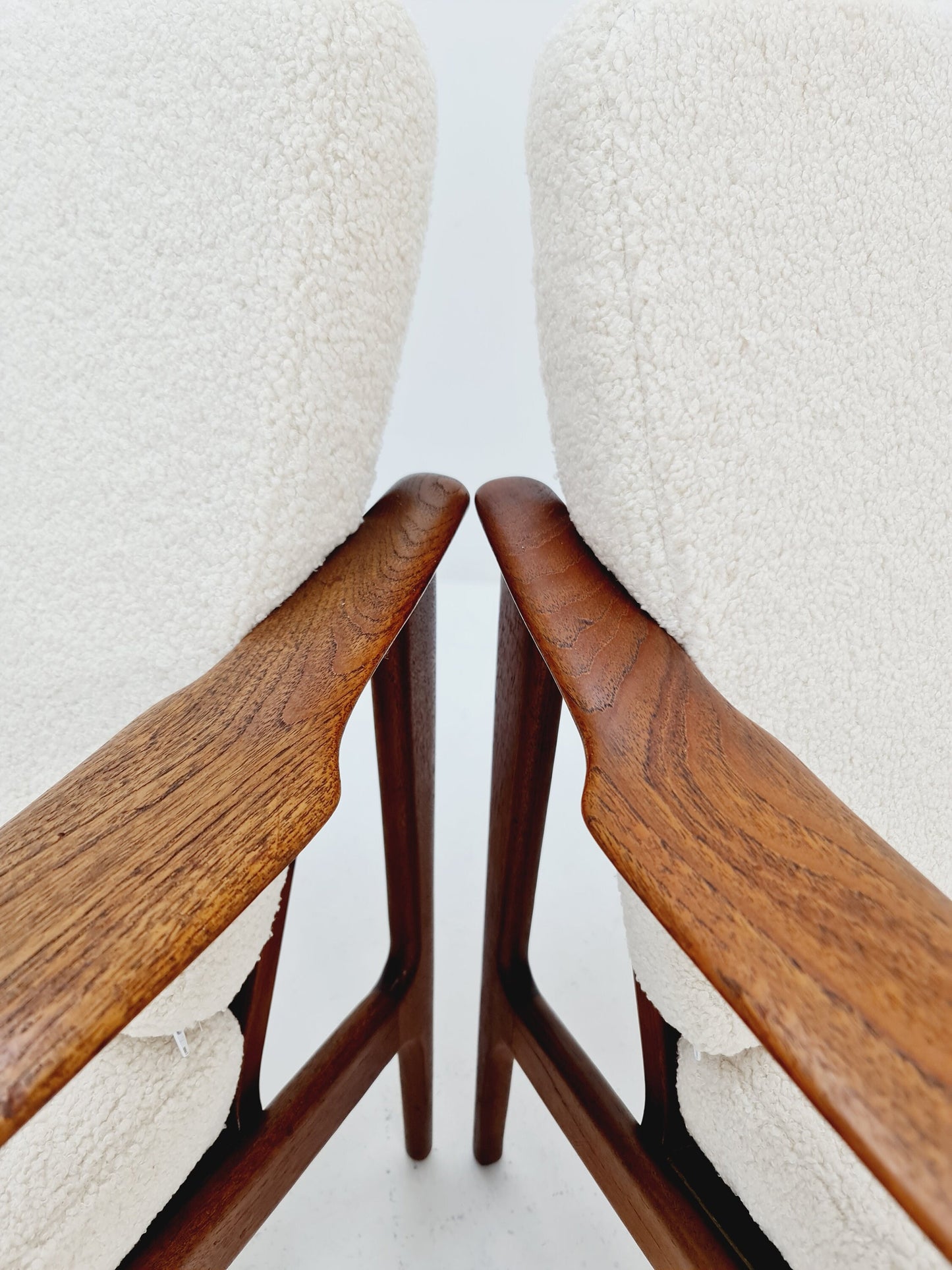 Mid-century Danish teak lounge chair/ armchair by Frank Brother for Moreddi, set of 2, 1960s