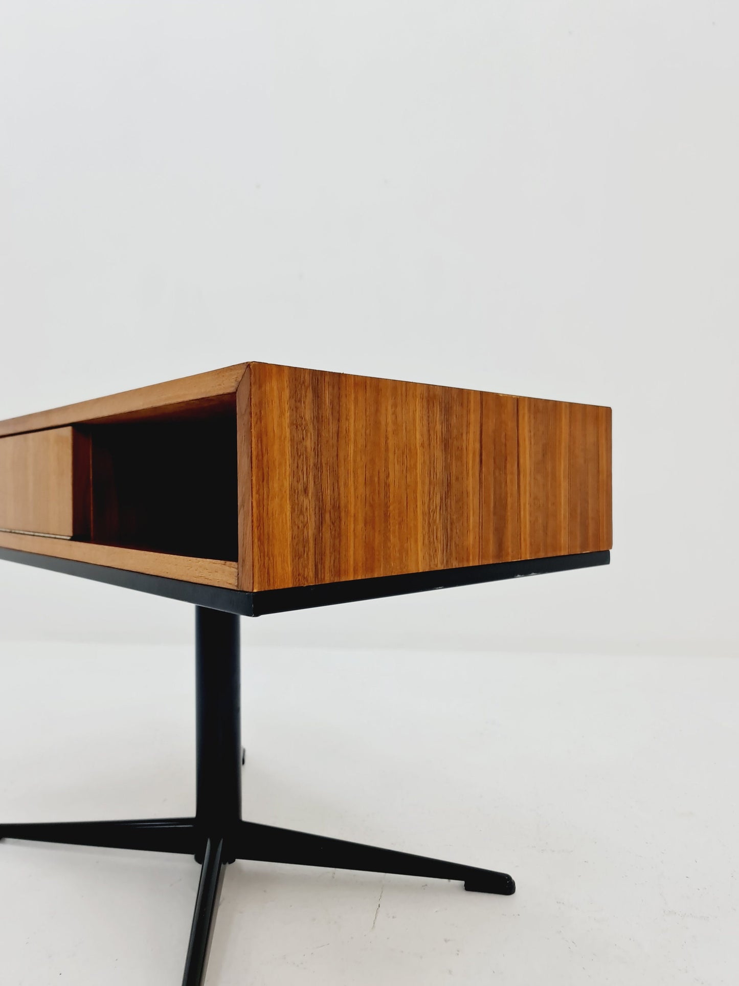 Mid-century German vintage walnut hallway TV cabinet, sideboard, 1960s