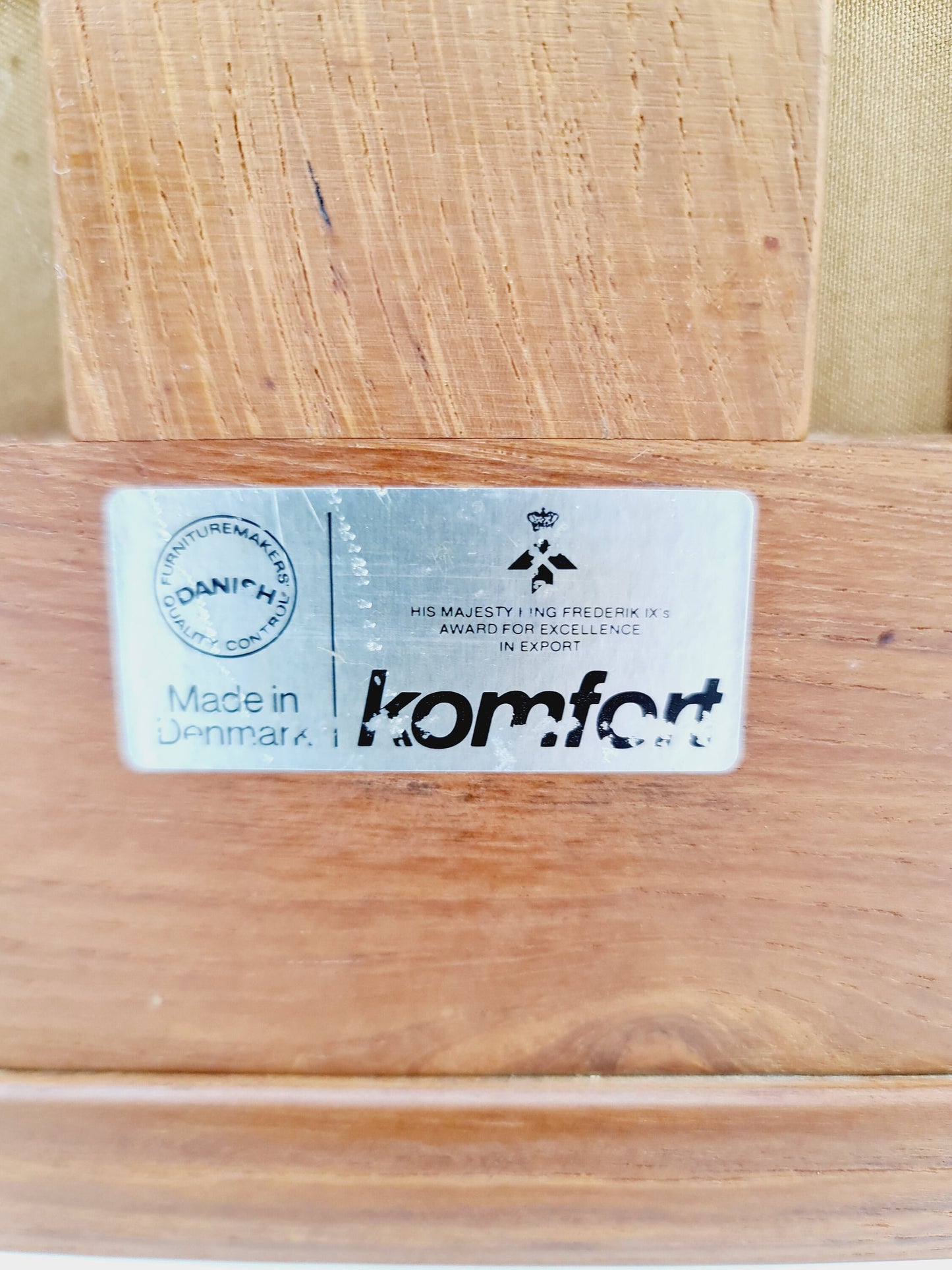 Mid century easy lounge couch by Sven Ellekaer for komfort teak, 1960s