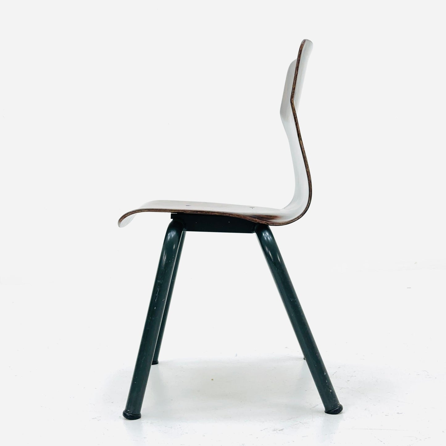 Industrial children’s school chair model 6407 in plywood -metal by Galvanitas & Eromes 1960s