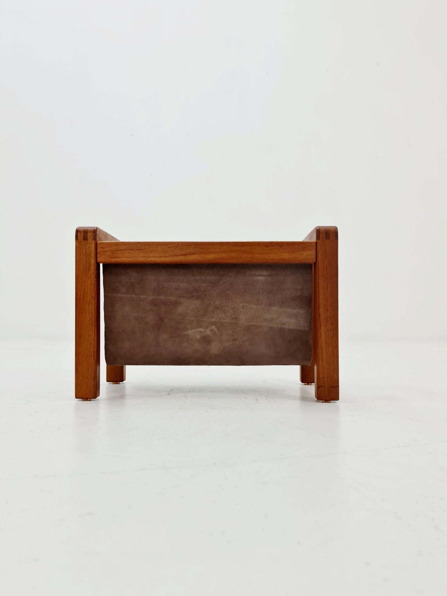 Danish Mid century solid teak magazine rack by Salling stolefabrik, 1960s