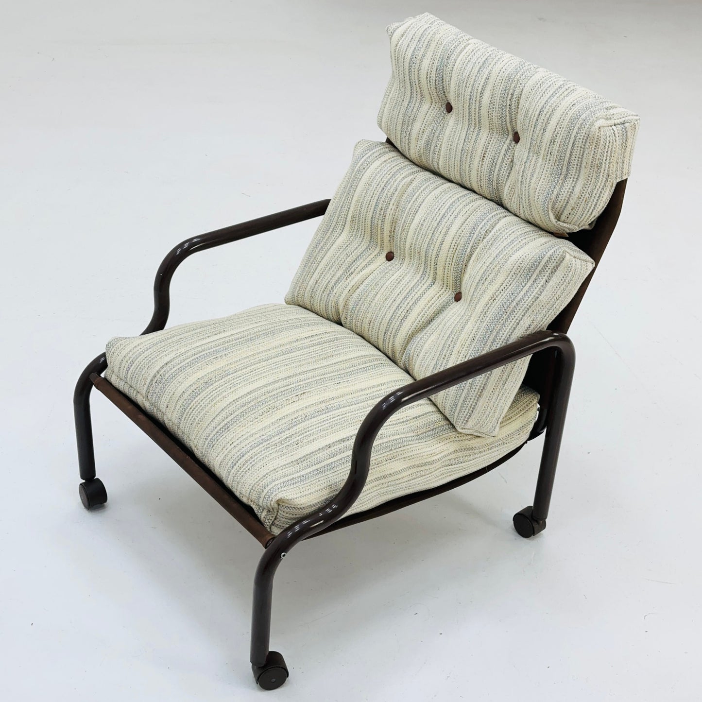 Space age Stuns lounge chair on wheels by Jan Dranger & Johan Huldt for Innovator Sweden 1970s