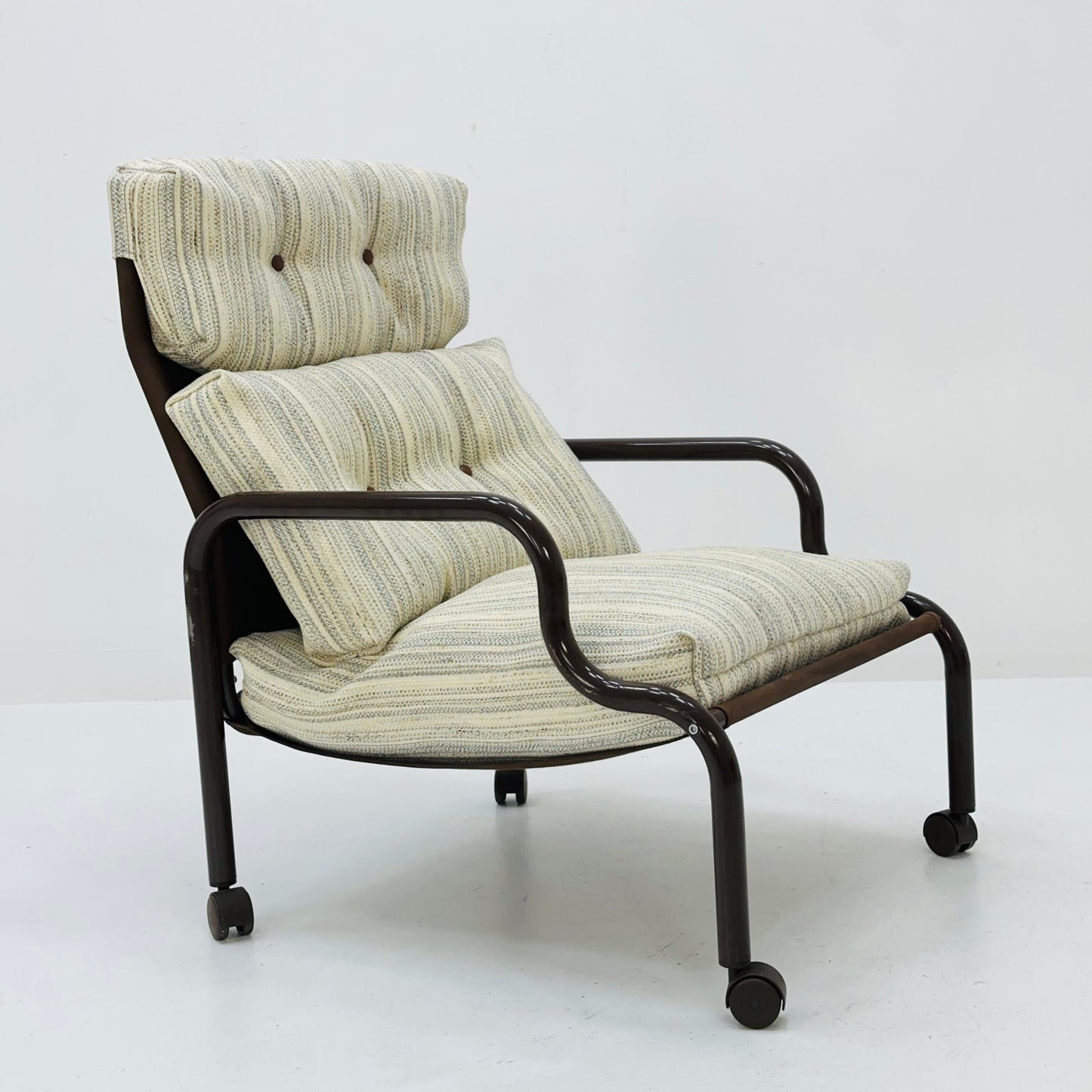 Space age Stuns lounge chair on wheels by Jan Dranger & Johan Huldt for Innovator Sweden 1970s