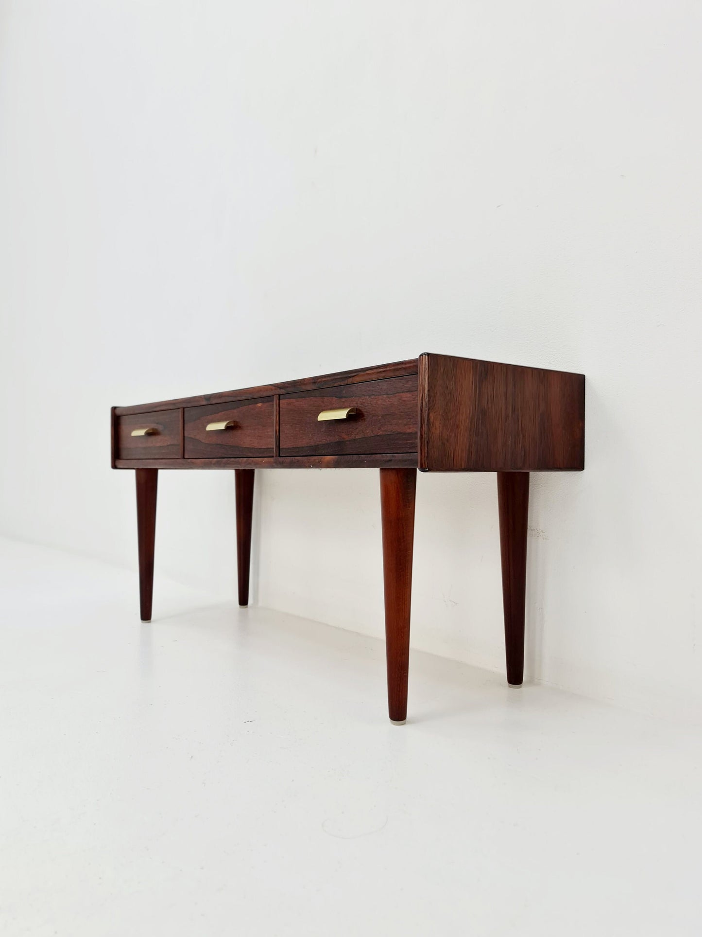 Rare Small Mid Century Modern Swidish rosewood Sideboard with drawers,By Carlström & Co 1950s