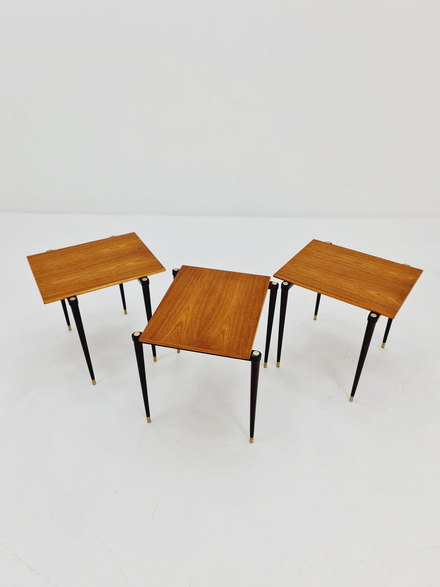 Rare Swidish vintage nesting tables, side tables by A-B.S Ljungqvist , 1960s