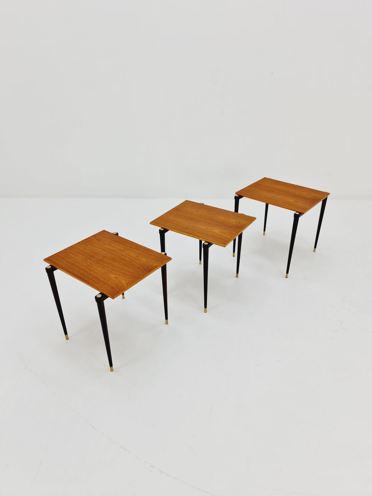Rare Swidish vintage nesting tables, side tables by A-B.S Ljungqvist , 1960s