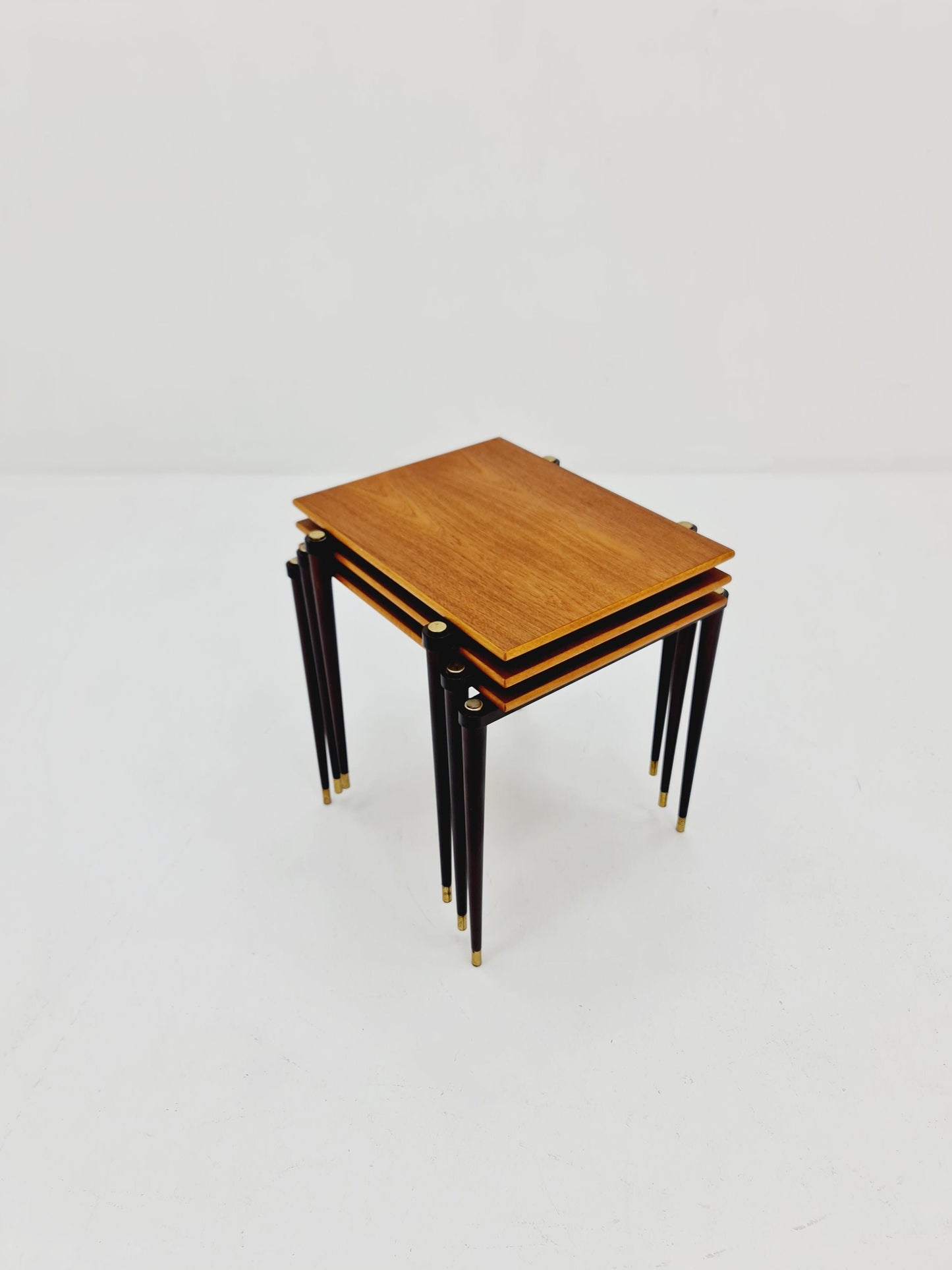 Rare Swidish vintage nesting tables, side tables by A-B.S Ljungqvist , 1960s