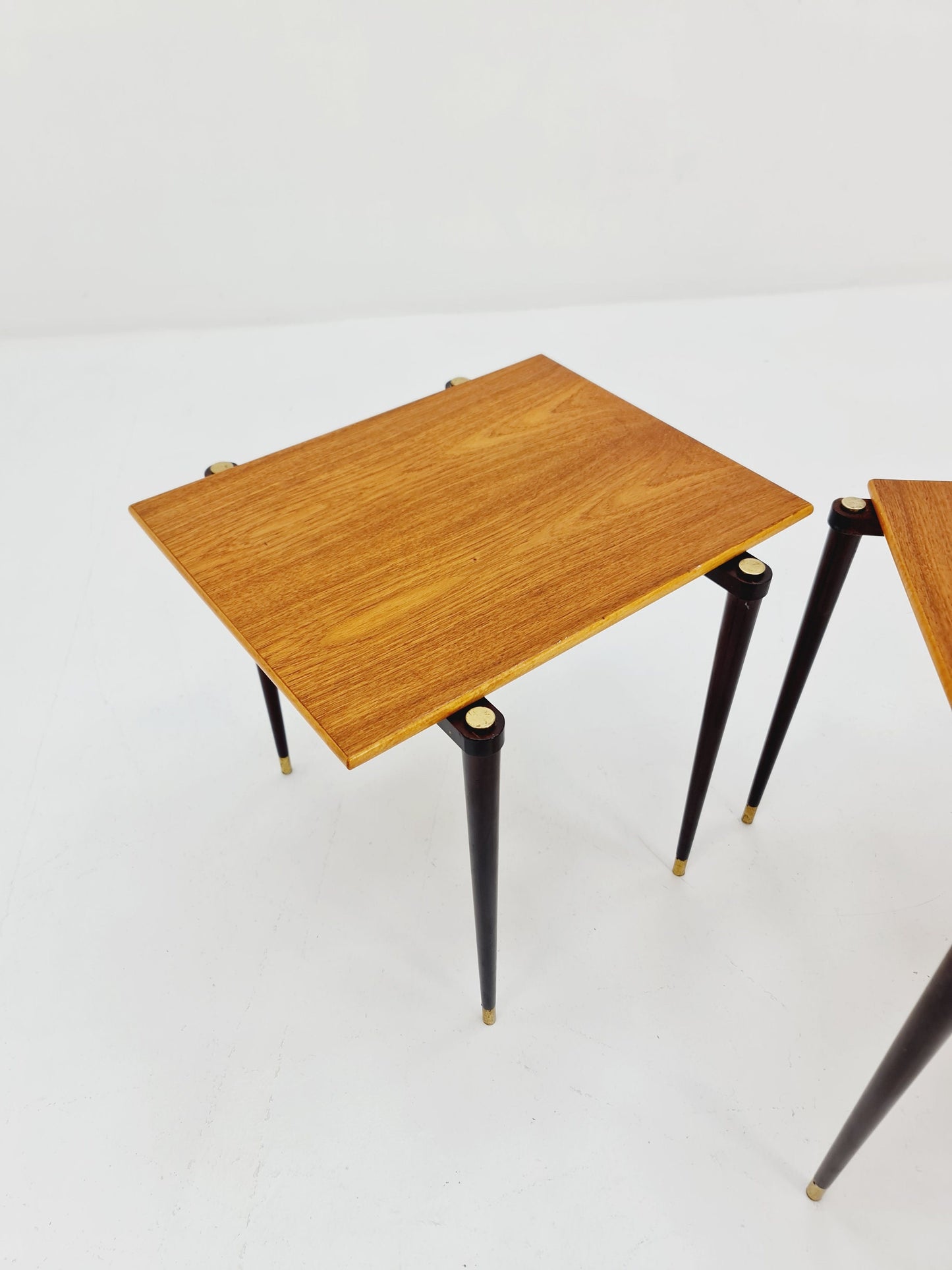 Rare Swidish vintage nesting tables, side tables by A-B.S Ljungqvist , 1960s