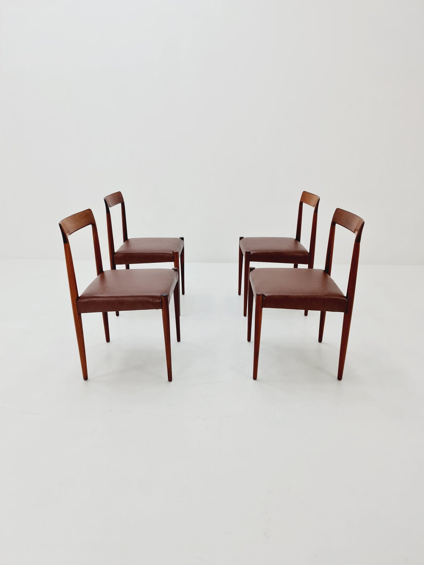 Mid Century German chairs by Lübke, 1960s Set of 4