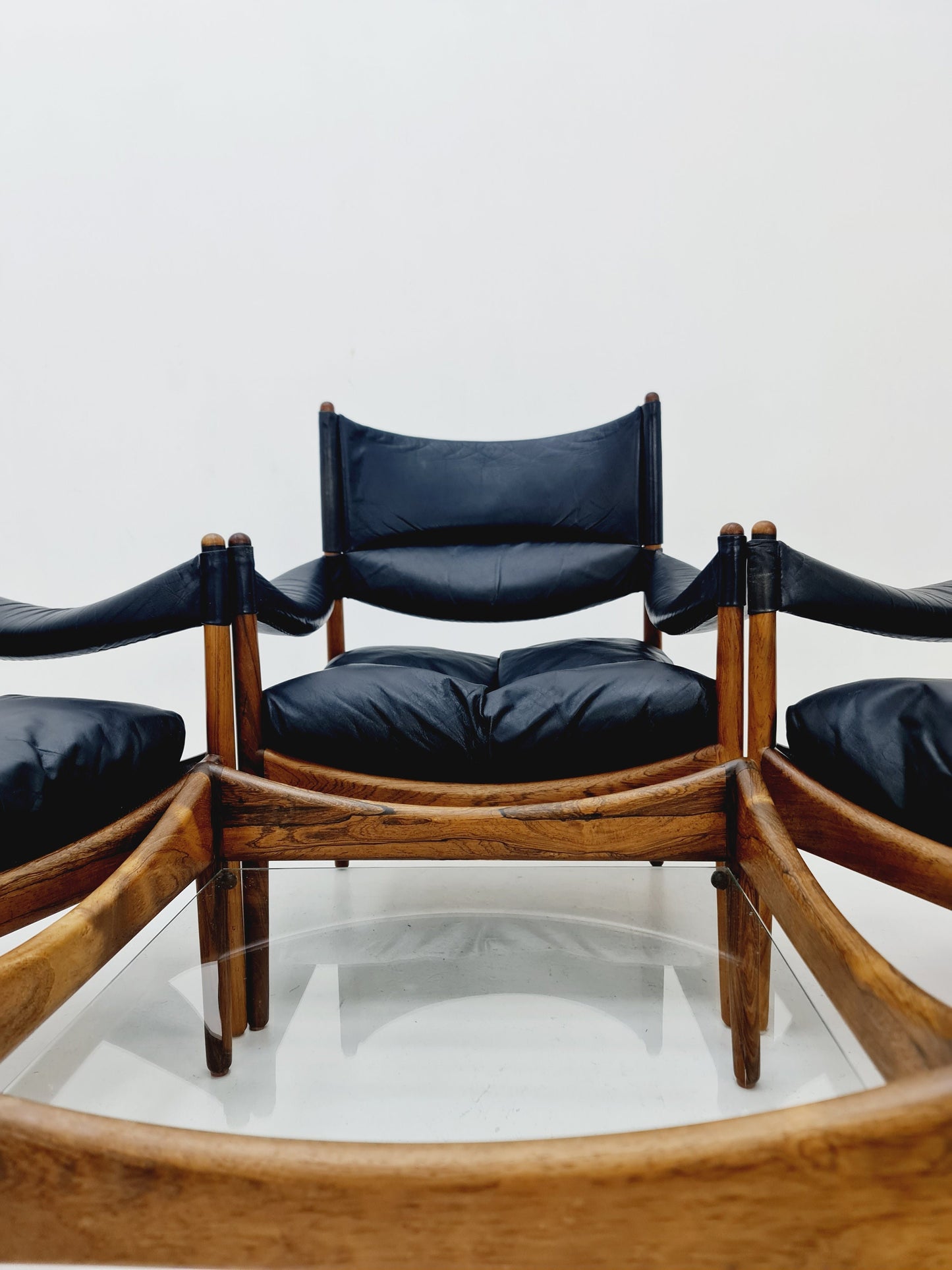 1 of 5 Mid-Century Danish rosewood arm Chair, table by Kristian Vedel “Modus” for Willadsen Møbelfabrik, 1960s